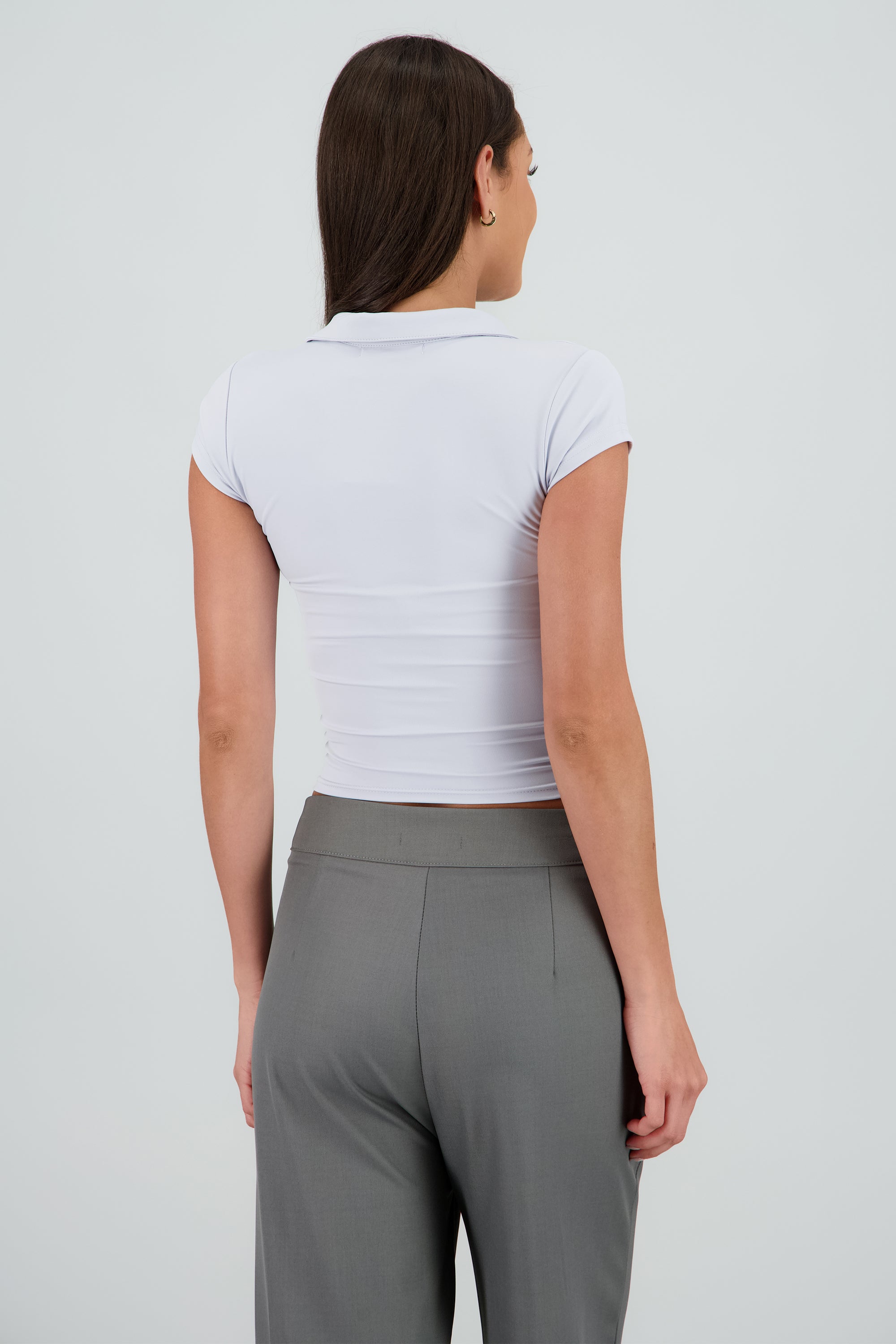 Top polo super fit AZUL PASTEL
