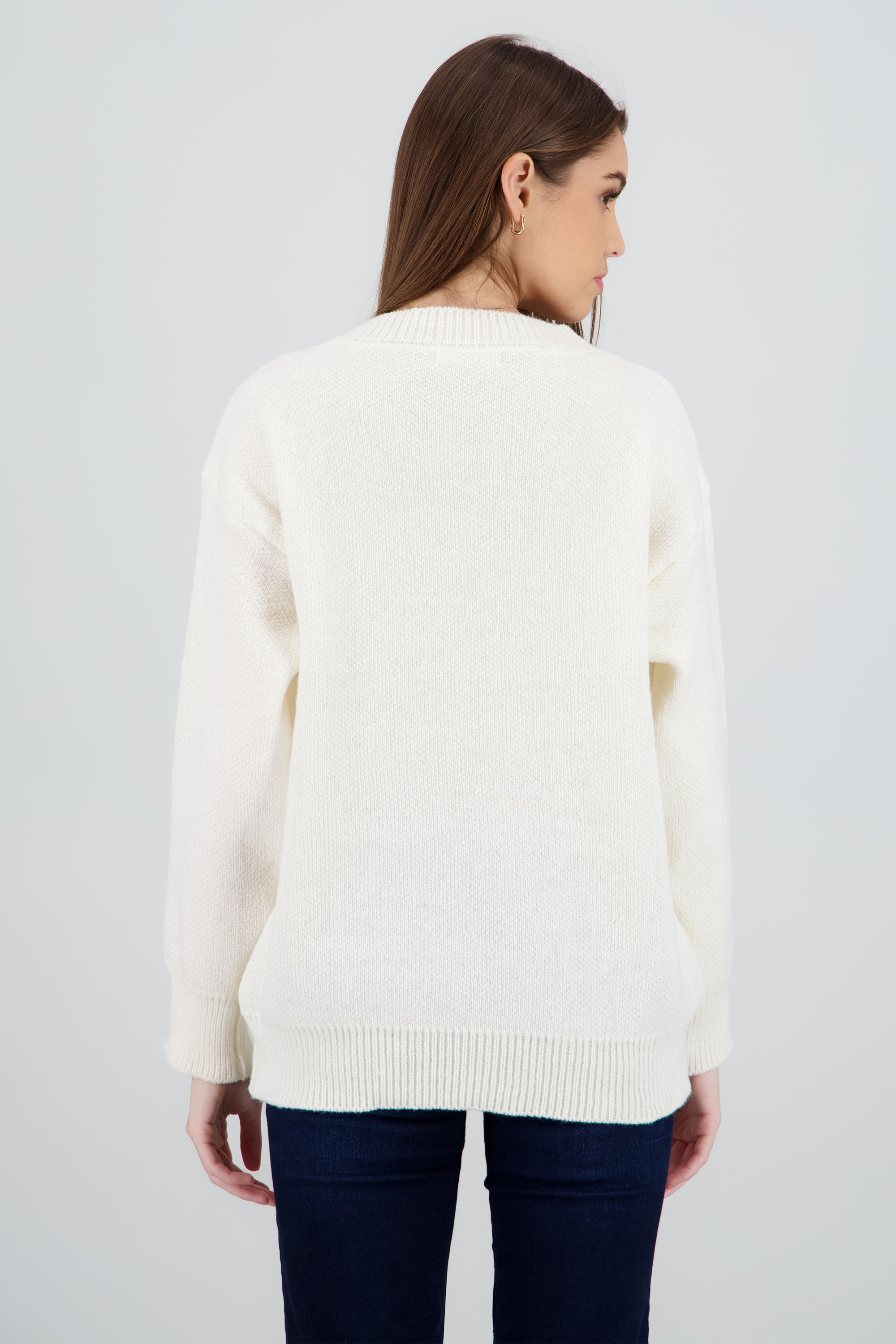 Sueter navideño DIY con charms HUESO COMBO