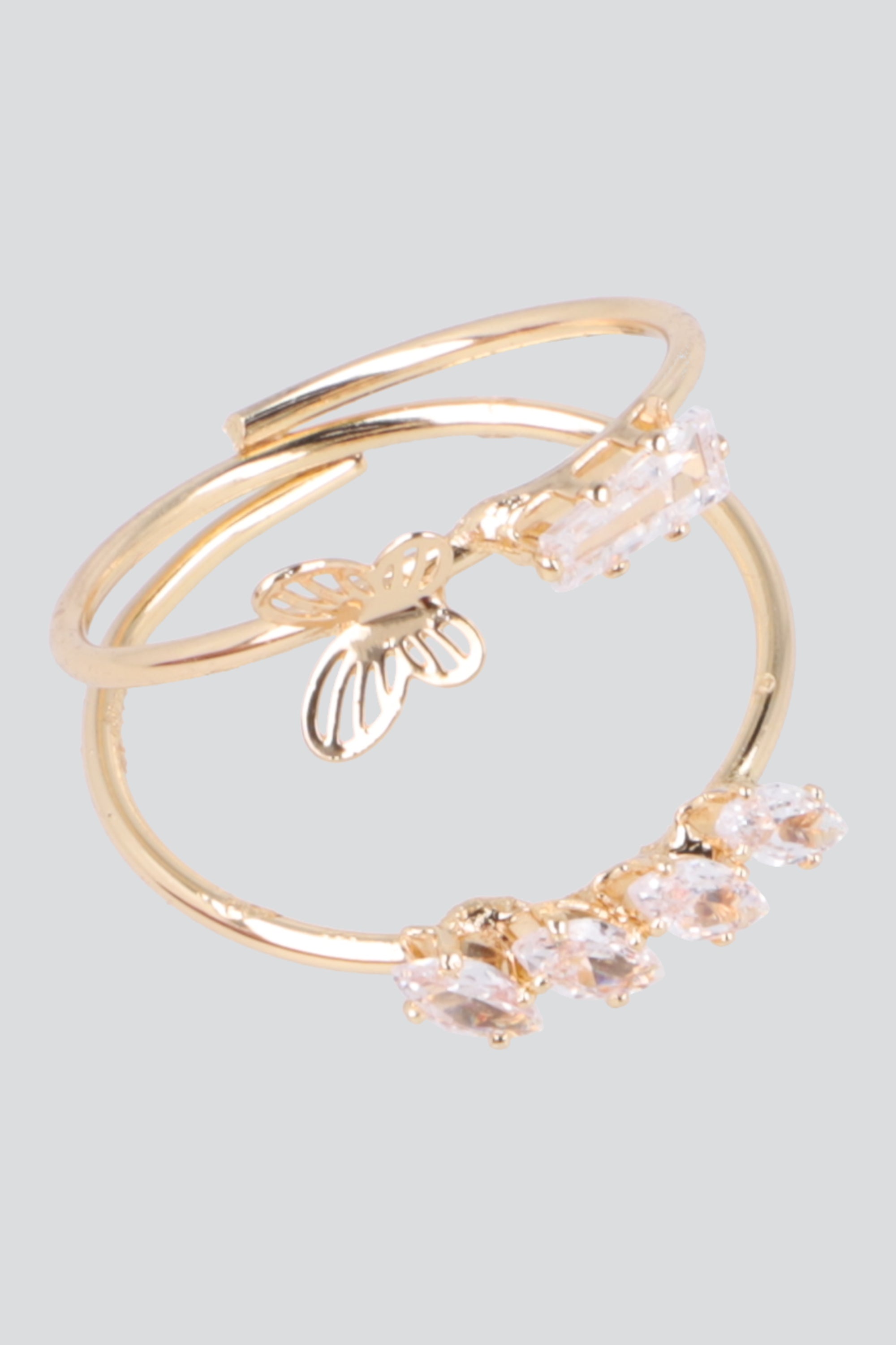 ANILLO 2 L MARIPOSITA ORO