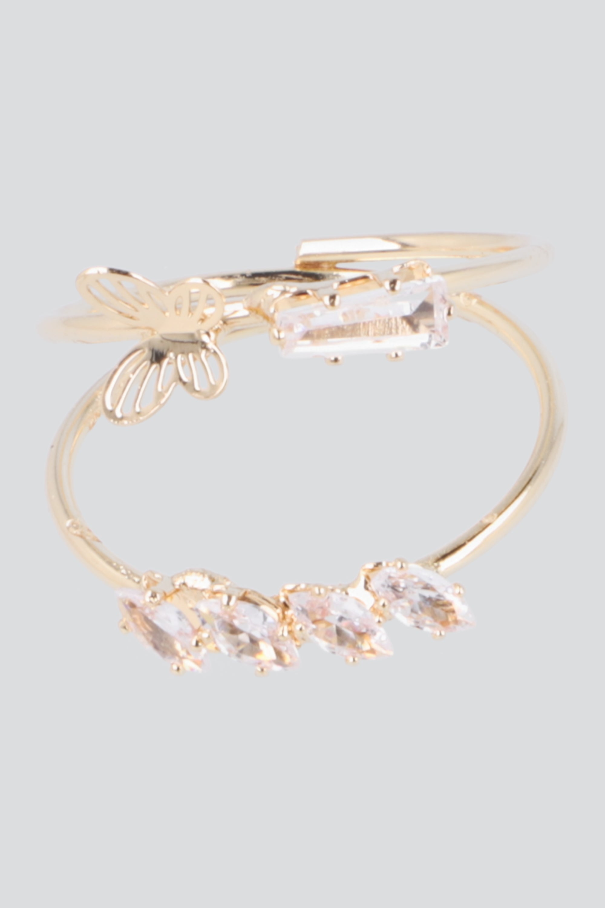ANILLO 2 L MARIPOSITA ORO