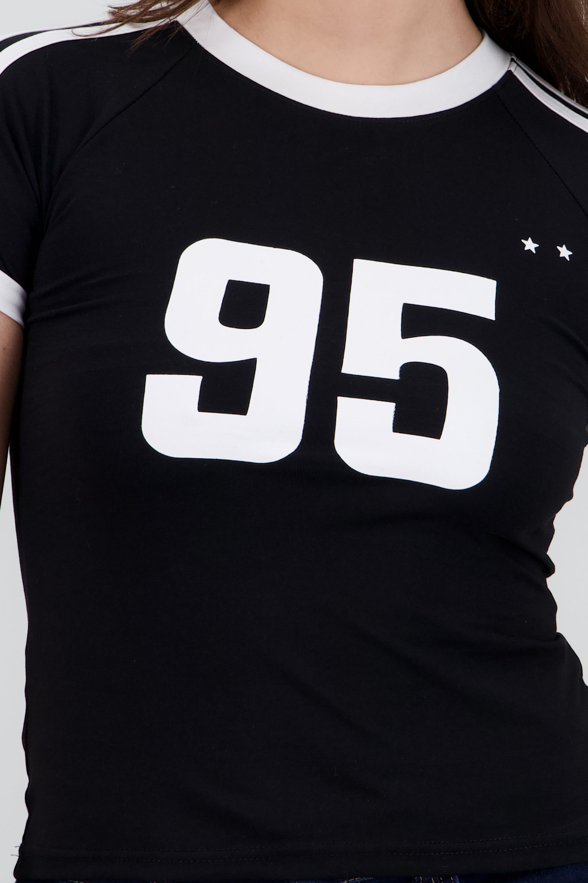 Playera deportiva 95 NEGRO COMBO