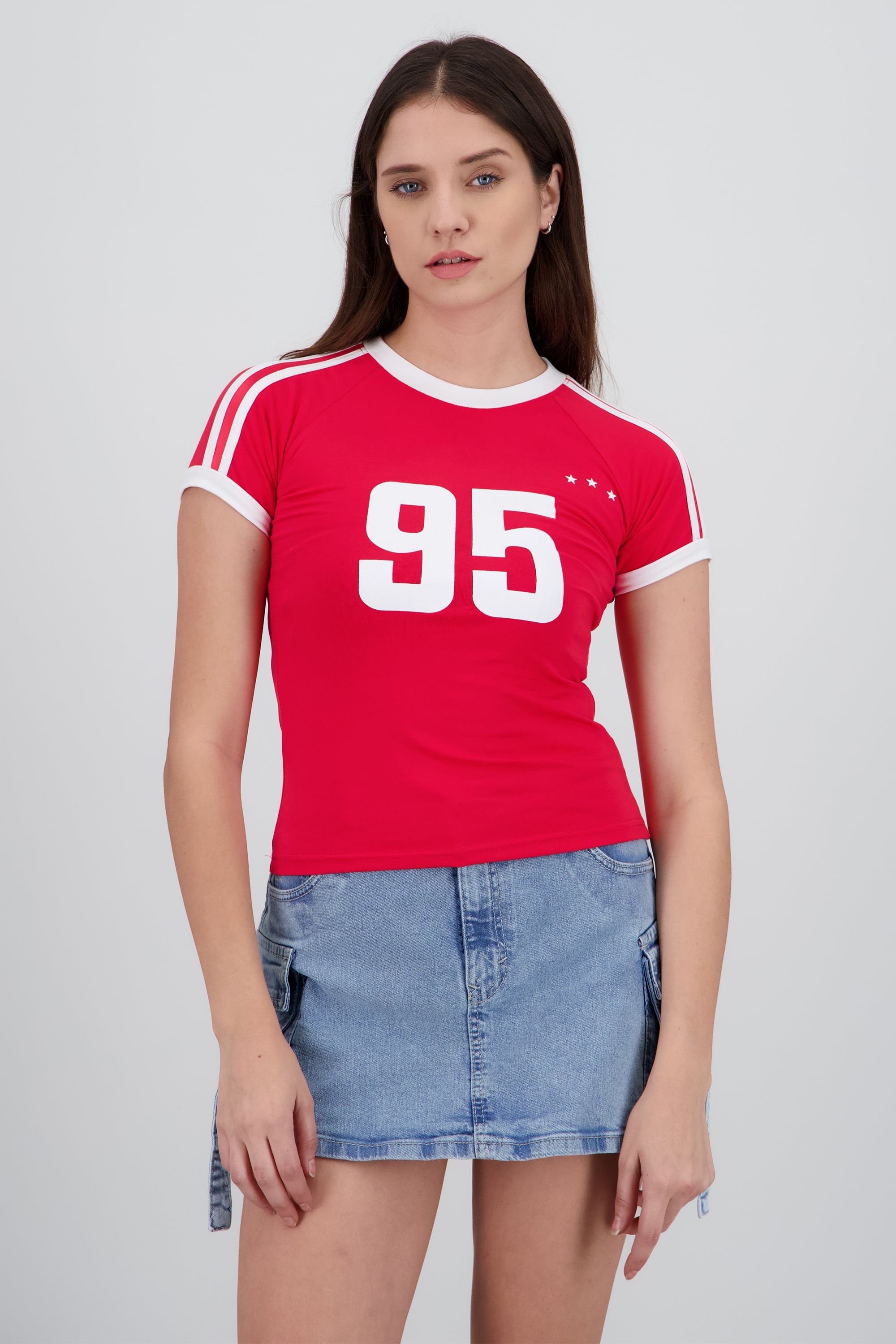 Playera deportiva 95 ROJO COMBO