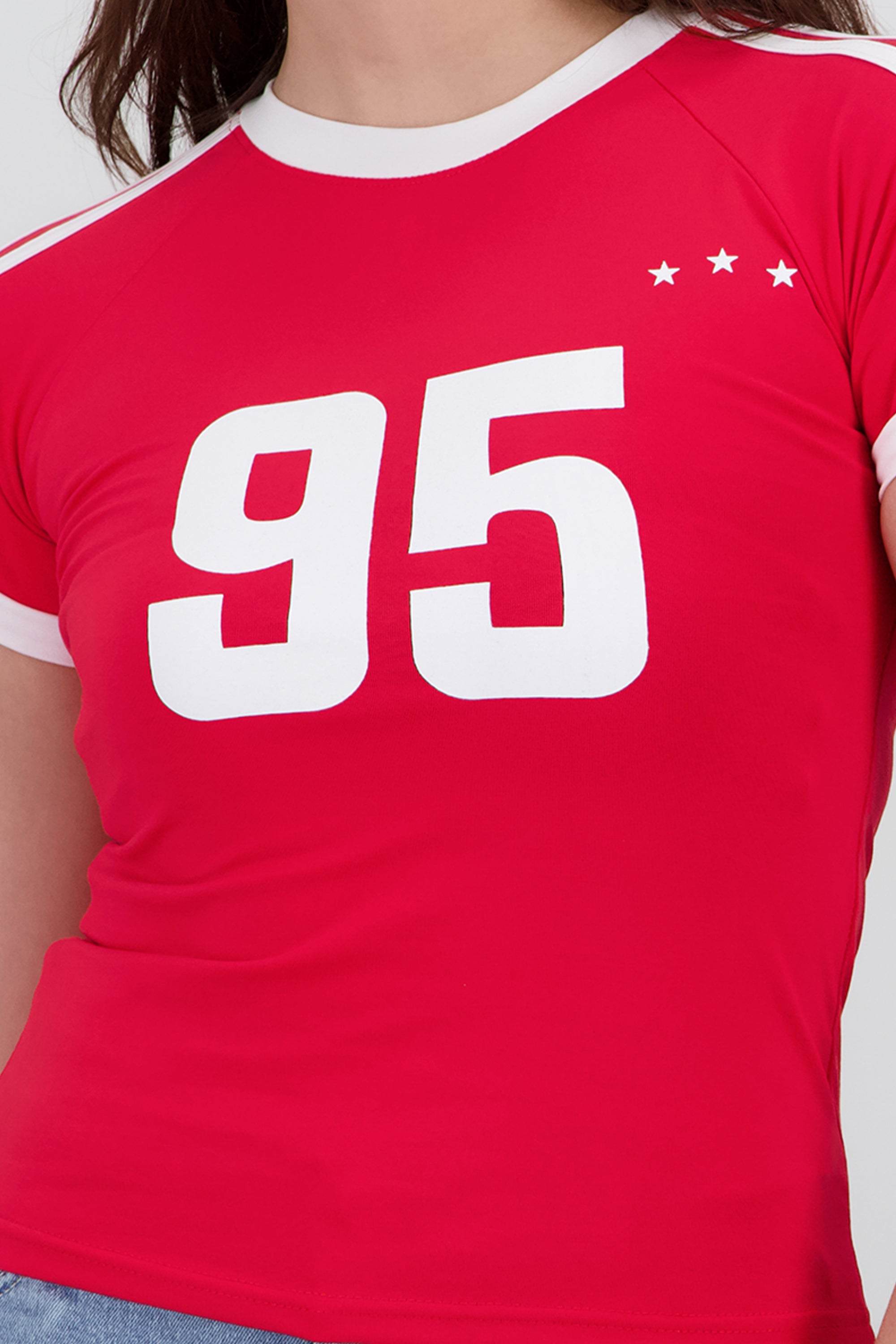 Playera deportiva 95 ROJO COMBO
