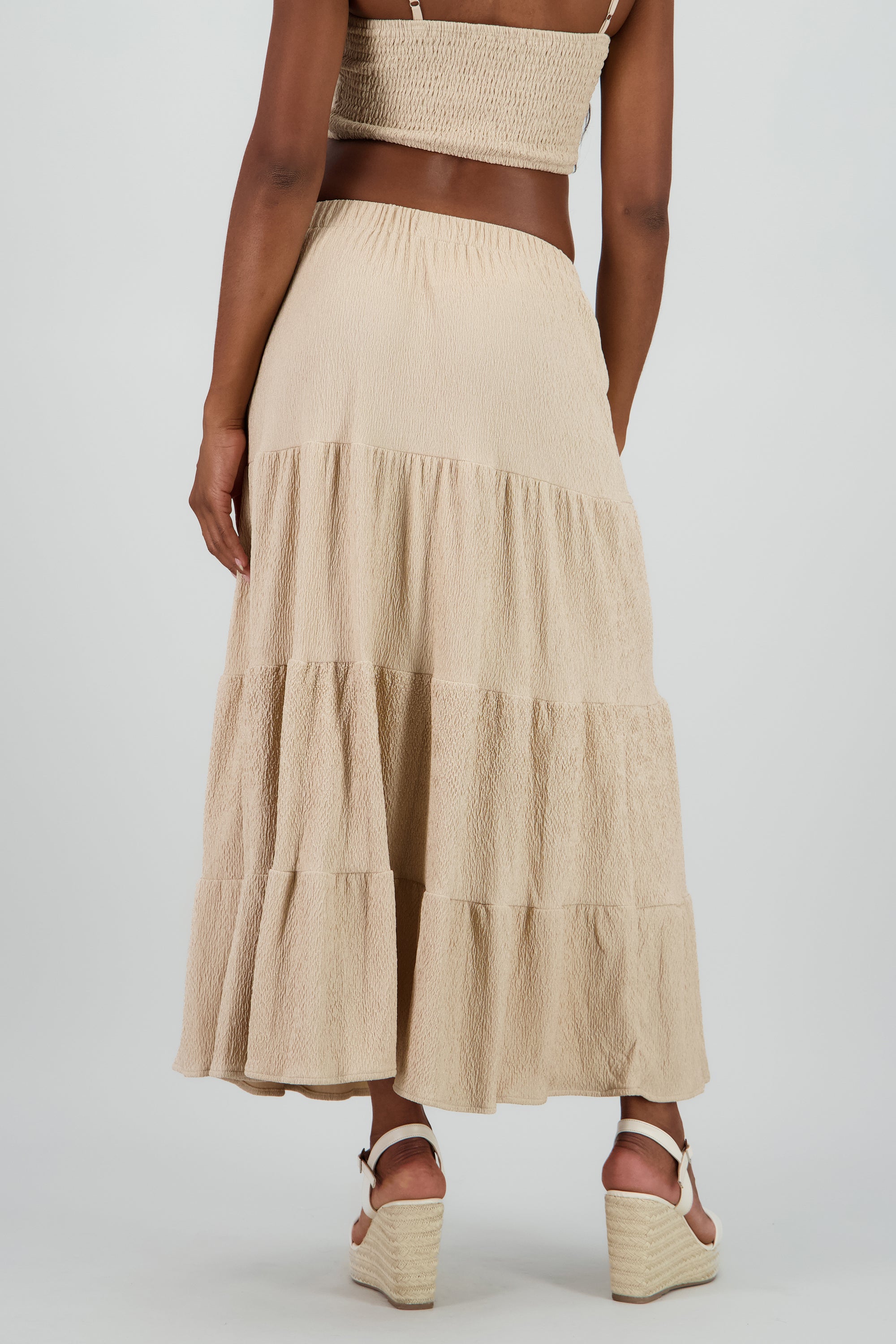 Maxi falda textura ARENA