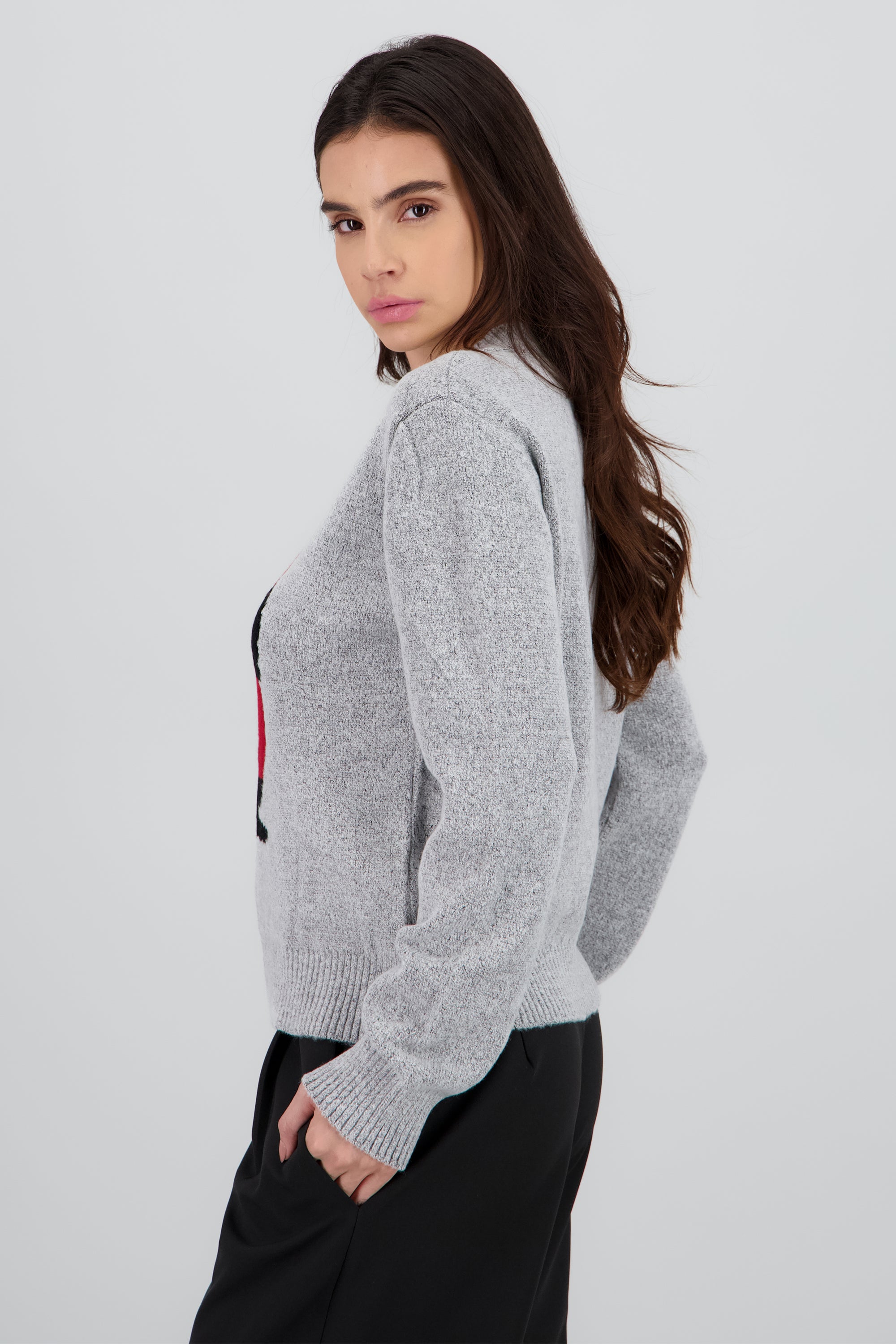Sueter pinguino GRIS JASPE