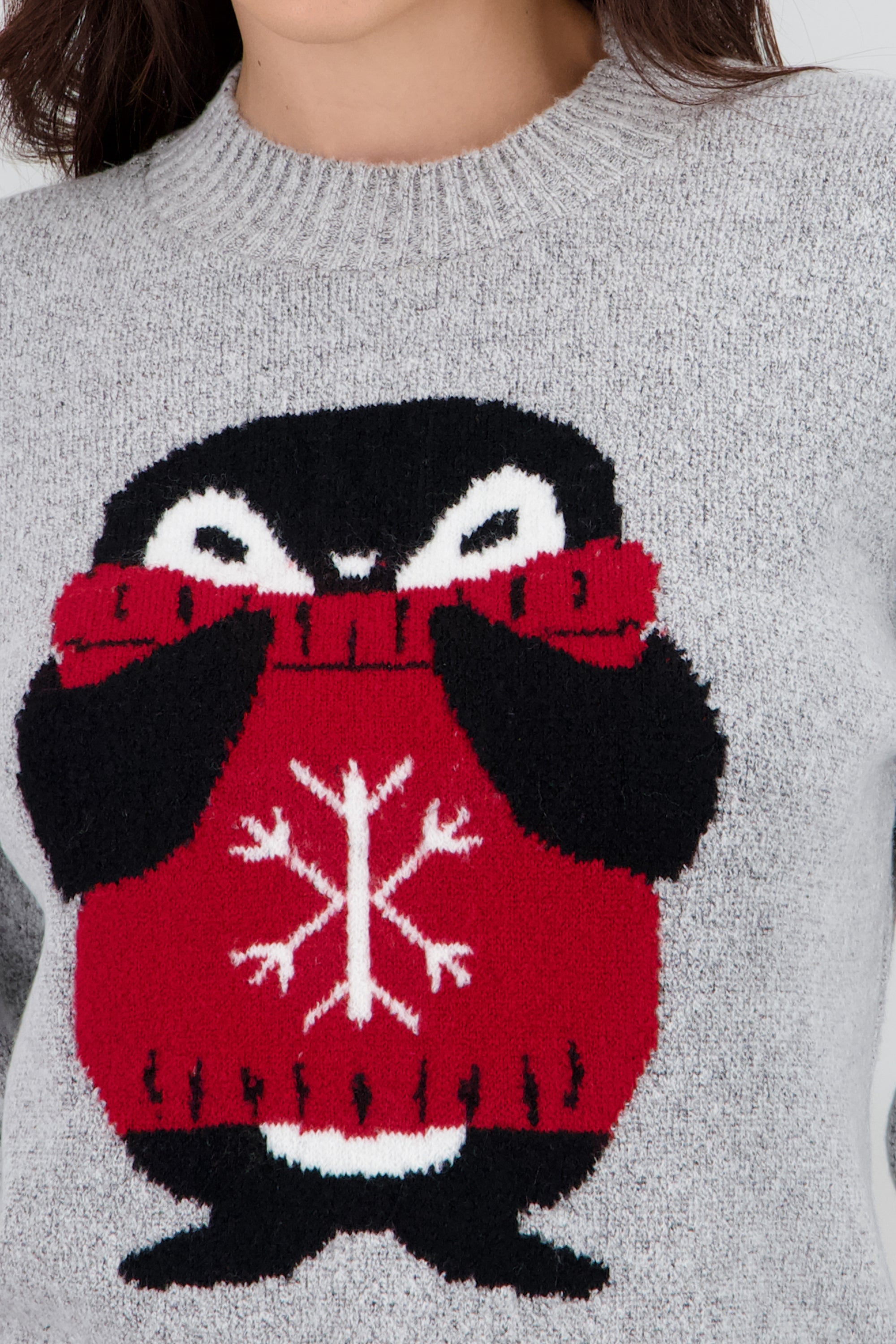 Sueter pinguino GRIS JASPE