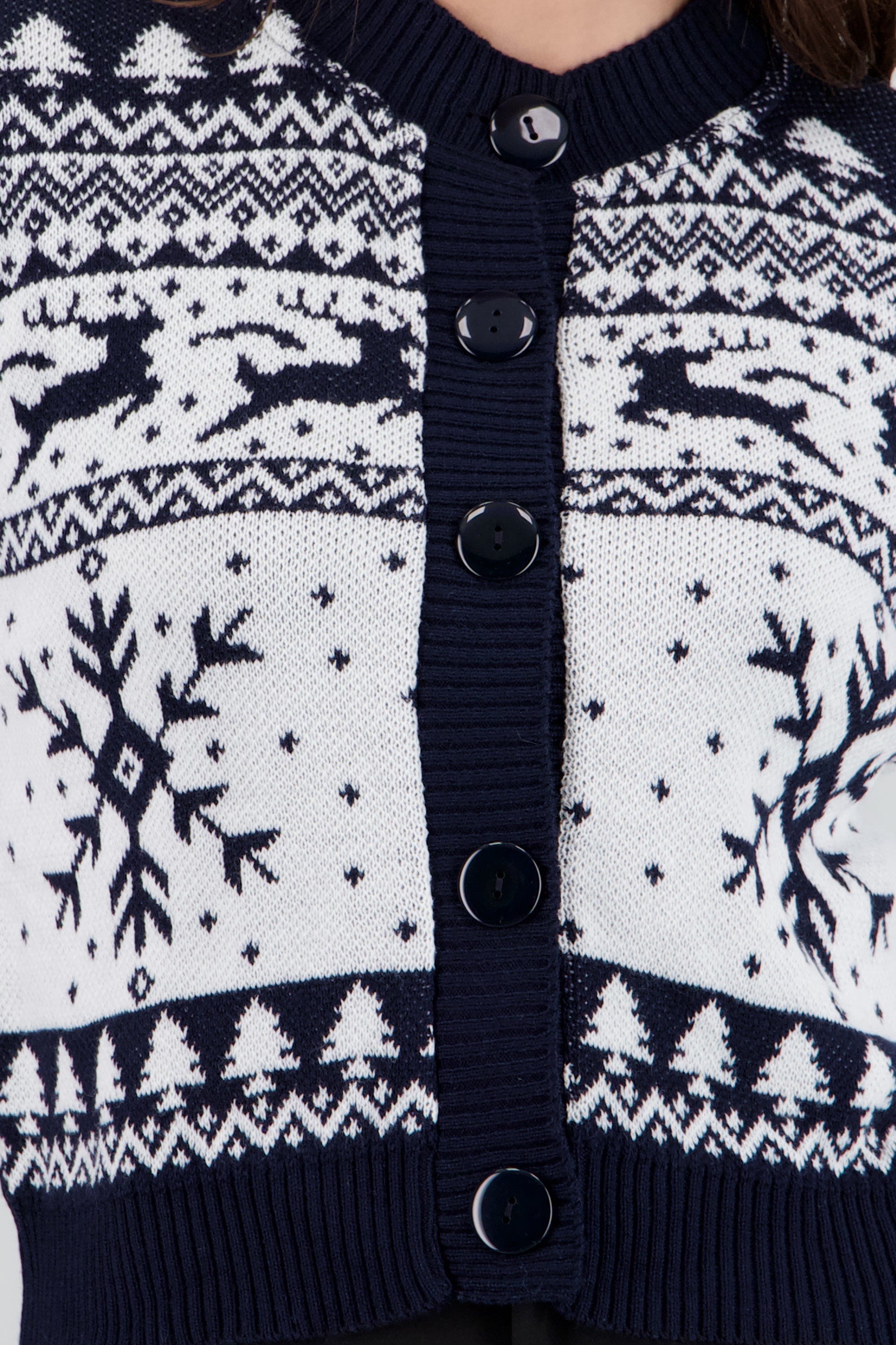 Cardigan navidad figuras MARINO COMBO