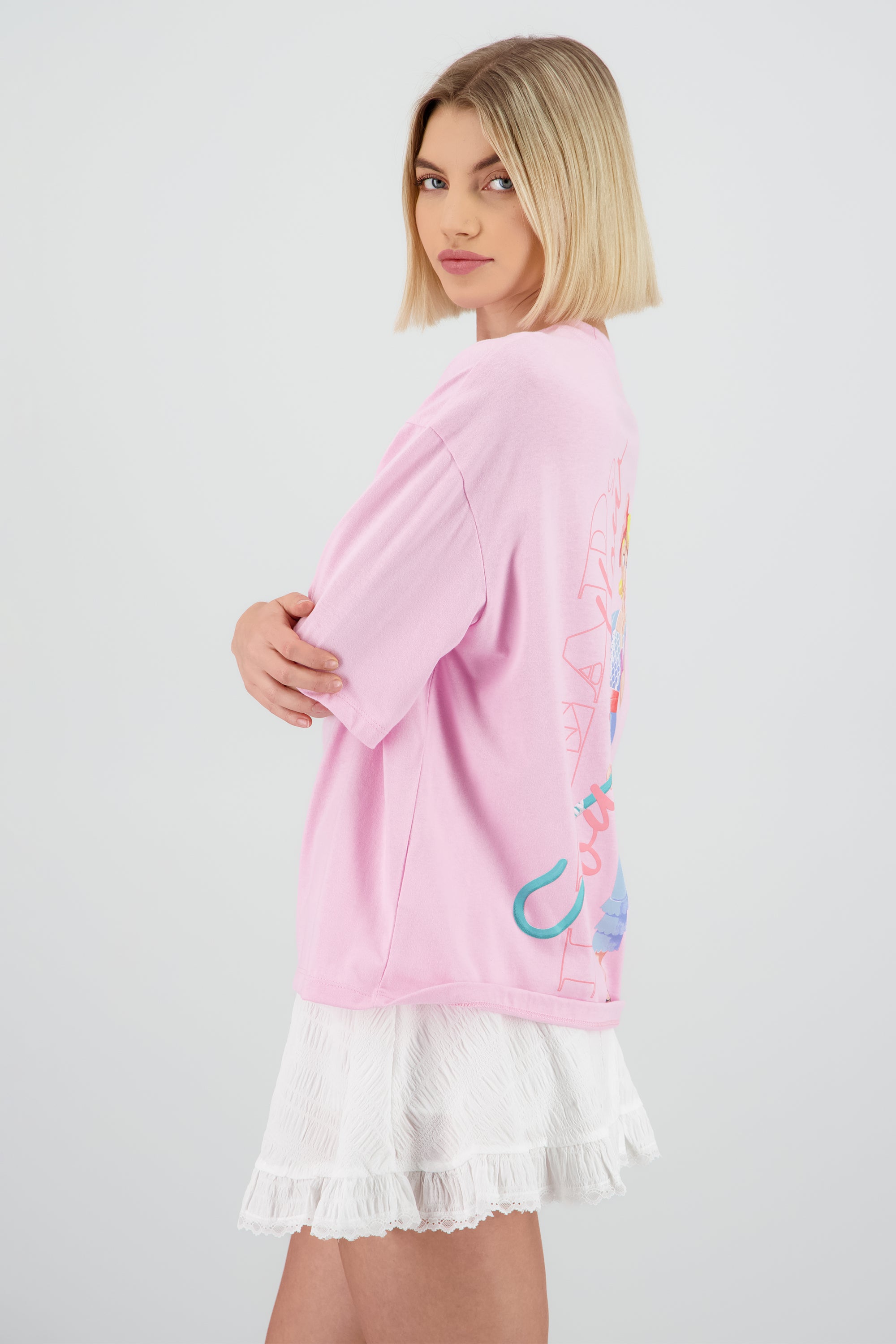 Playera toy story Betty frente espalda ROSA PASTEL