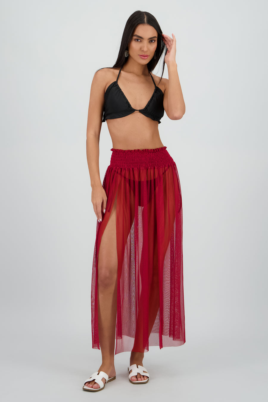 Pareo mesh smock