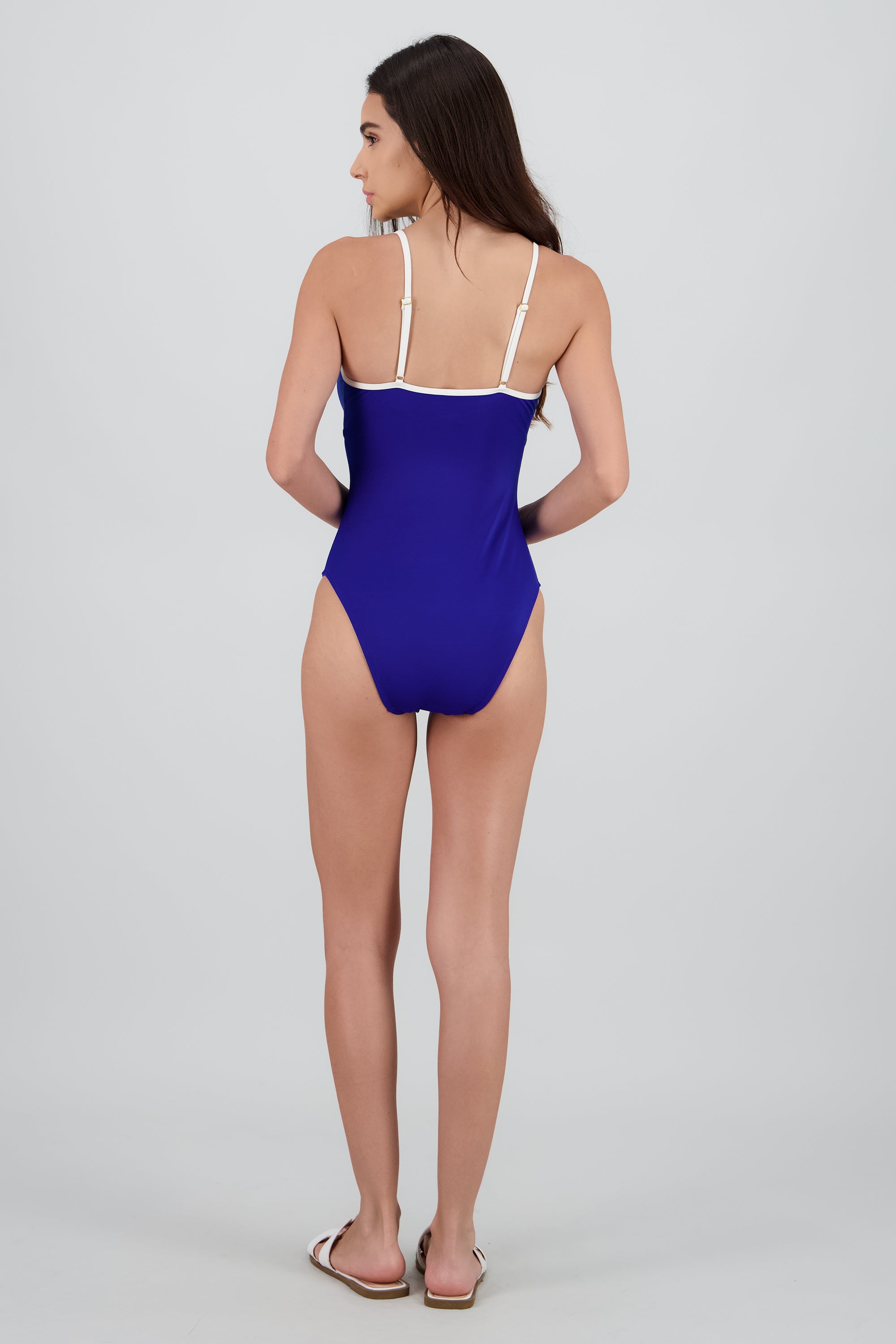 Traje de baño contrastes AZUL COMBO