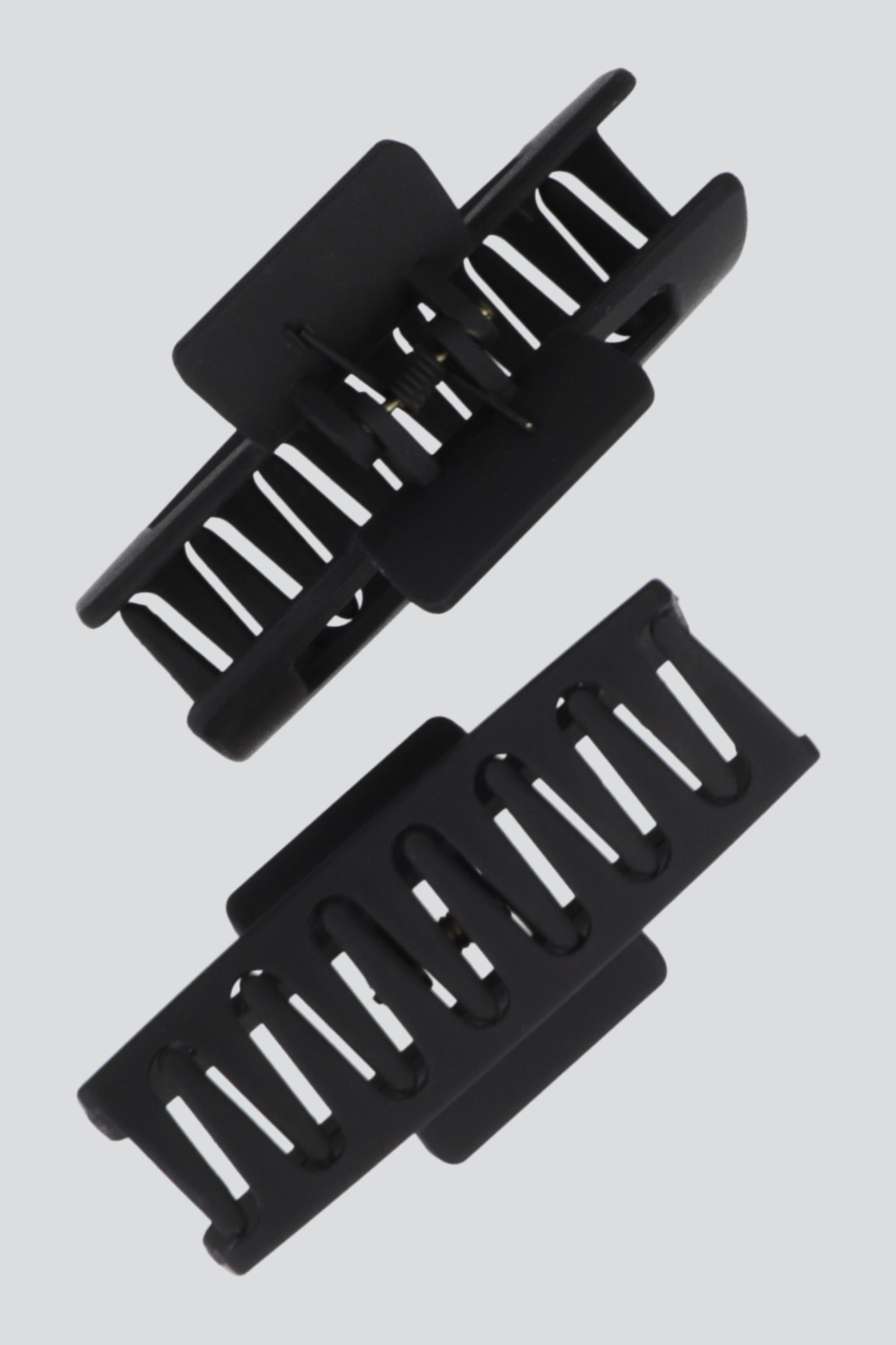 Set 2 pinzas rectangulares NEGRO
