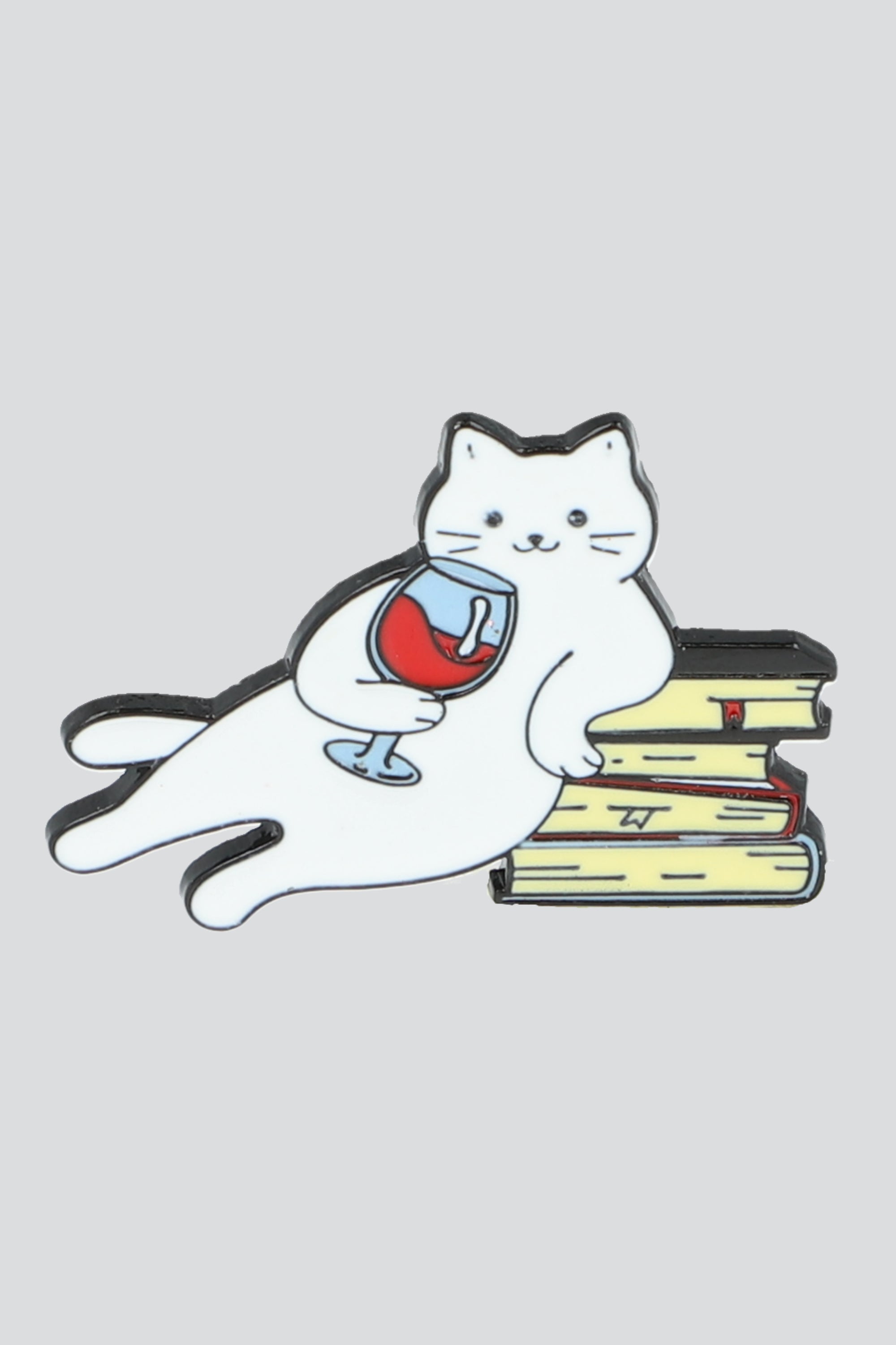 Pin gato copa libros BLANCO