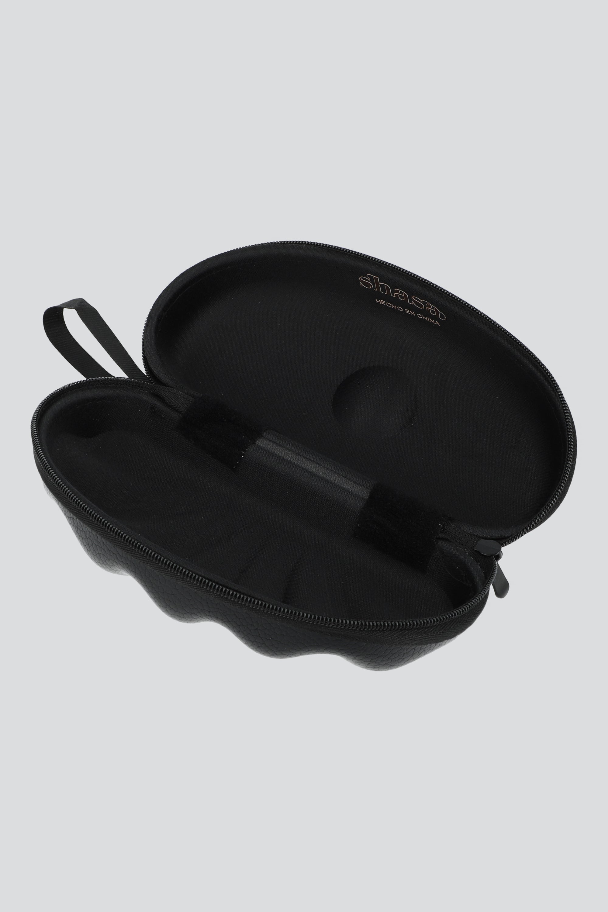Funda de lentes estructura concha NEGRO