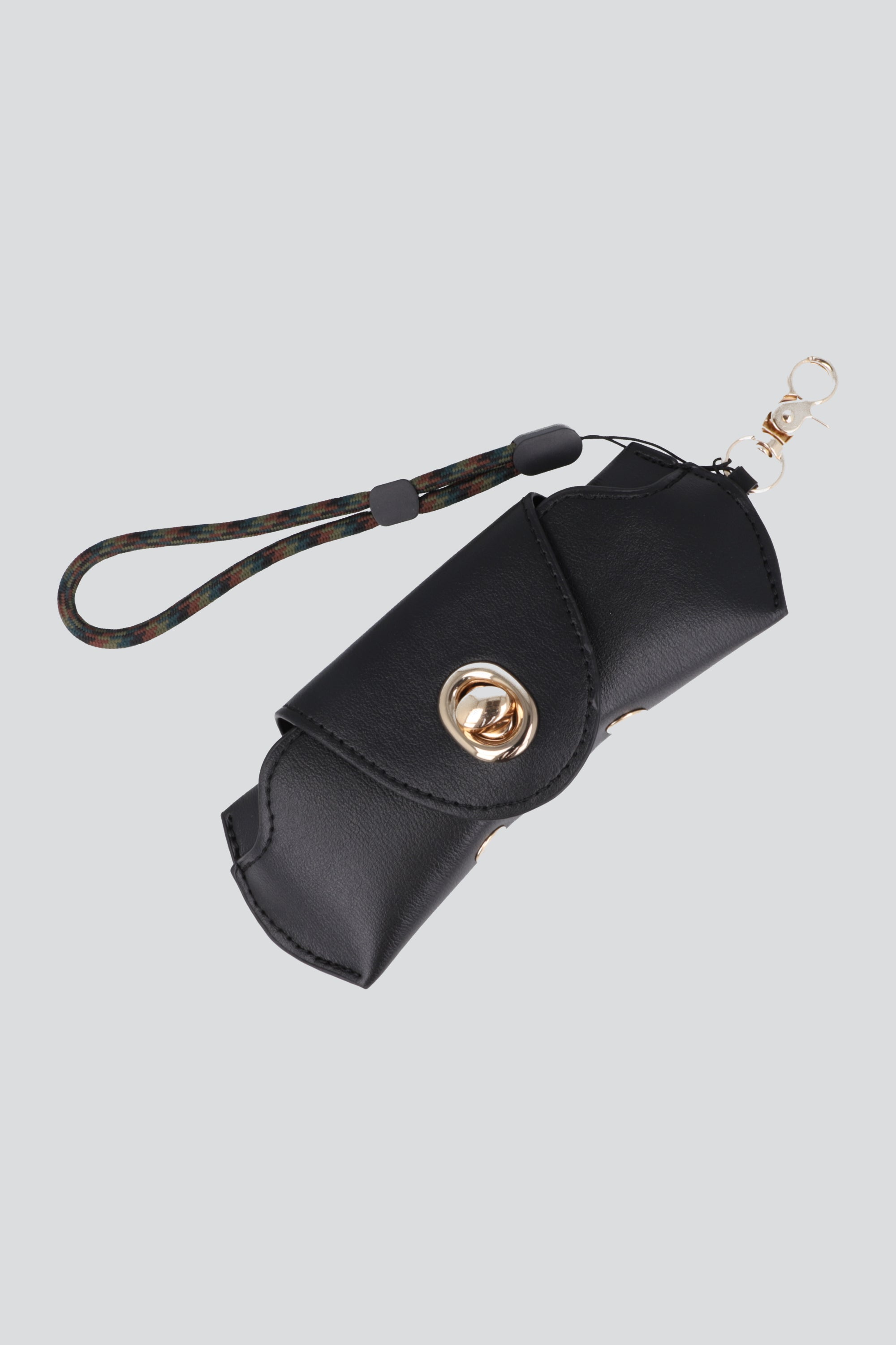 Funda para lentes pu broche NEGRO