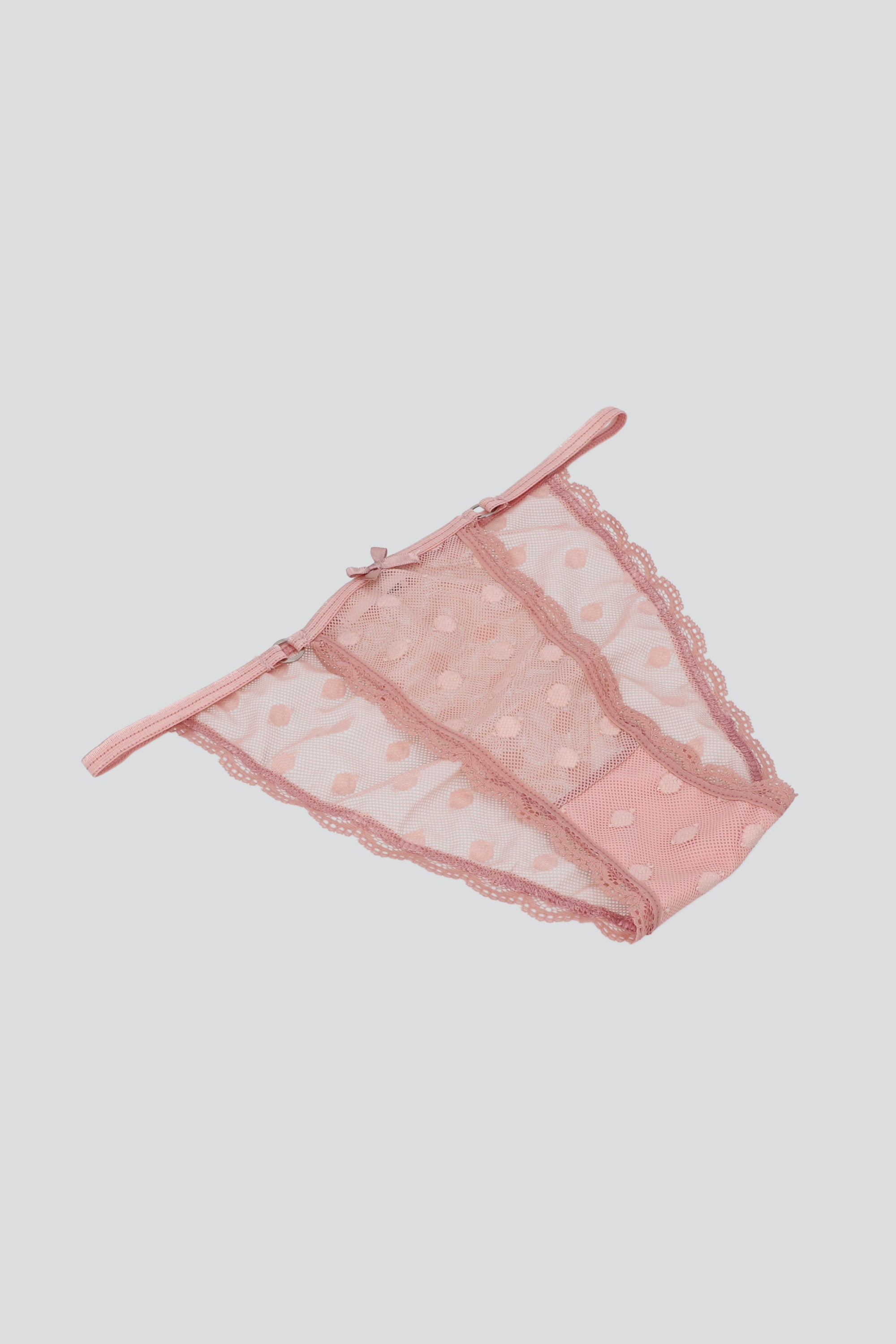 Bikini tira lateral luniperla PALO DE ROSA