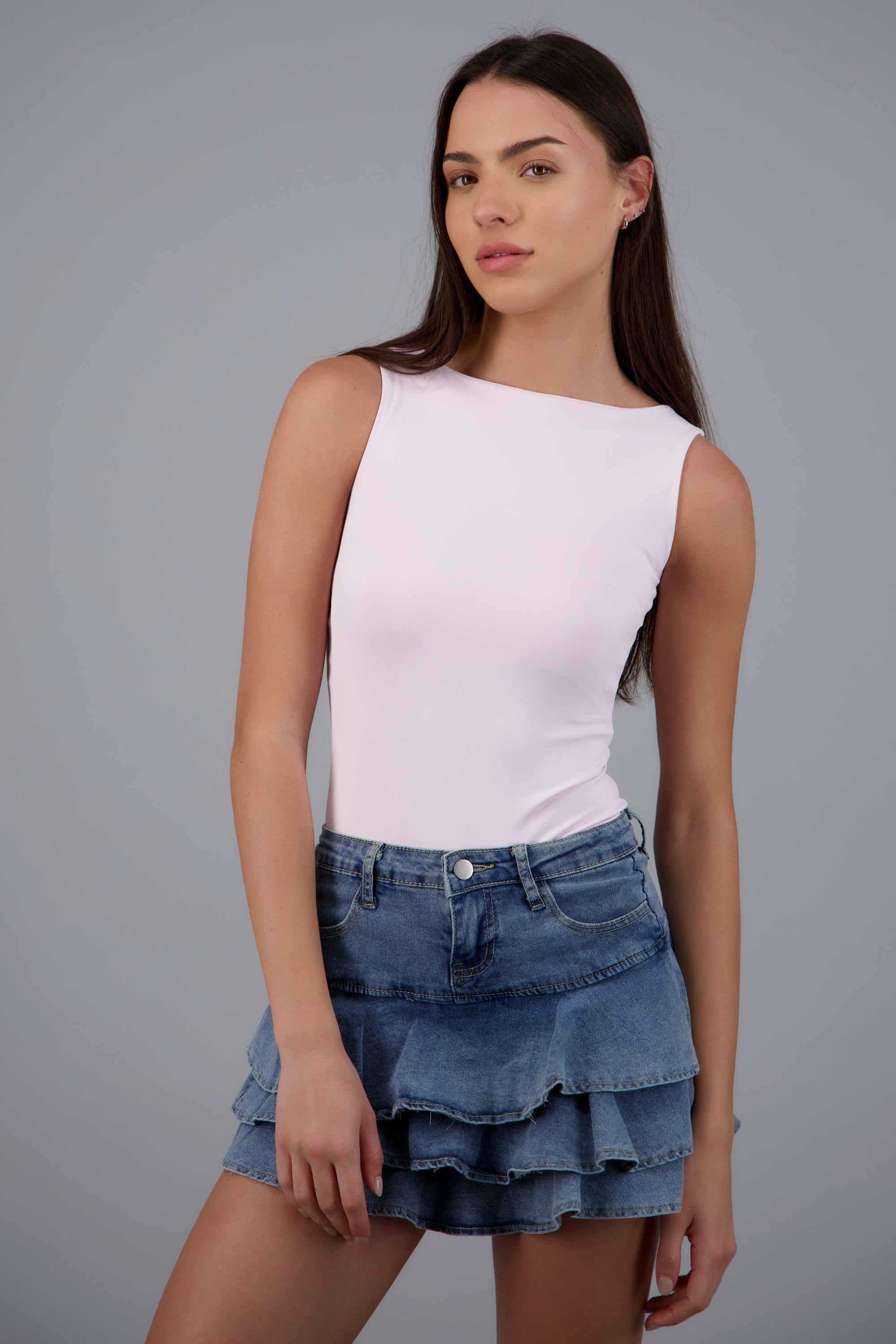 Body liso sin mangas LAVANDA