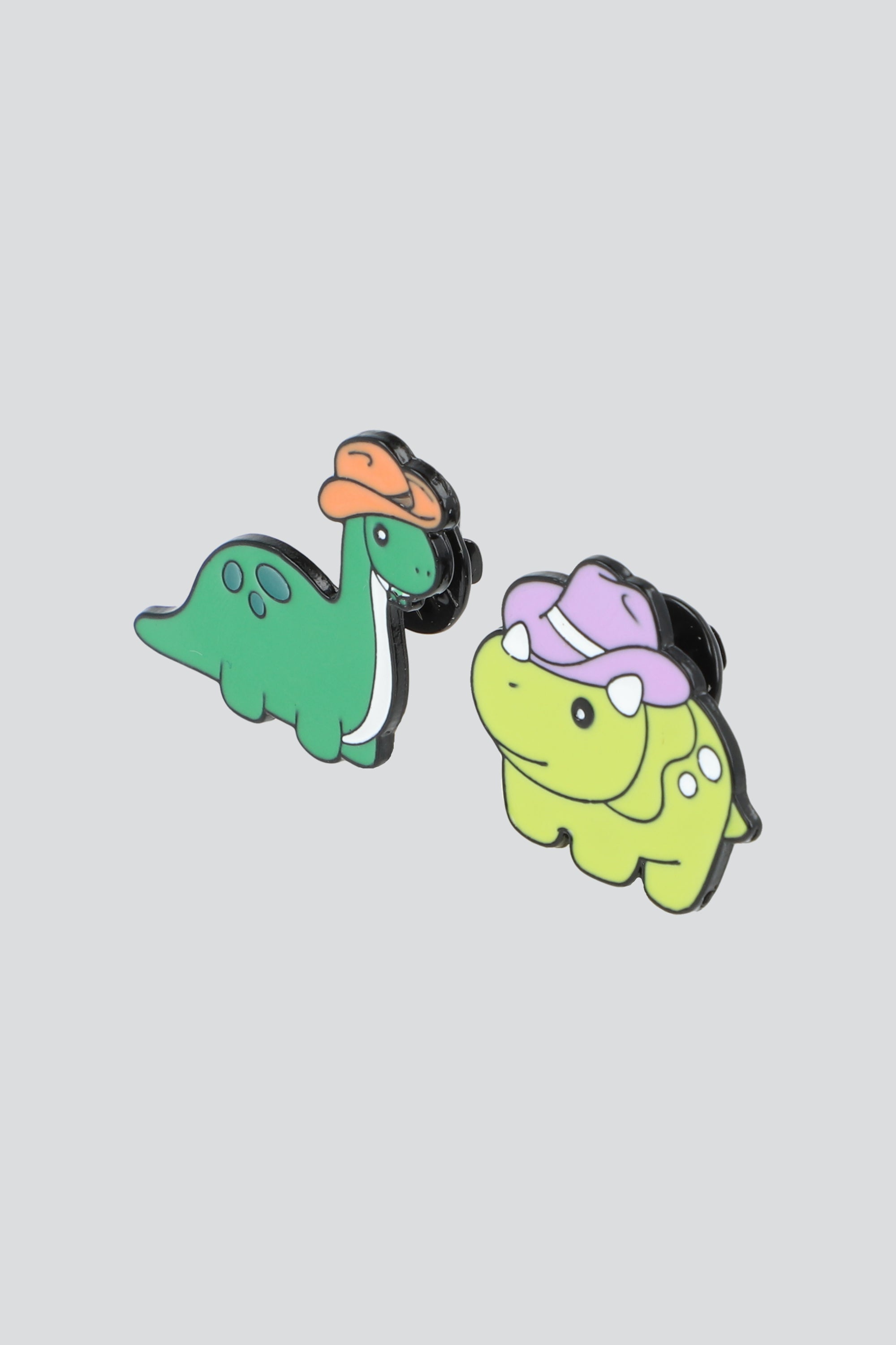 Set 2 pines dino con sombrero VERDE