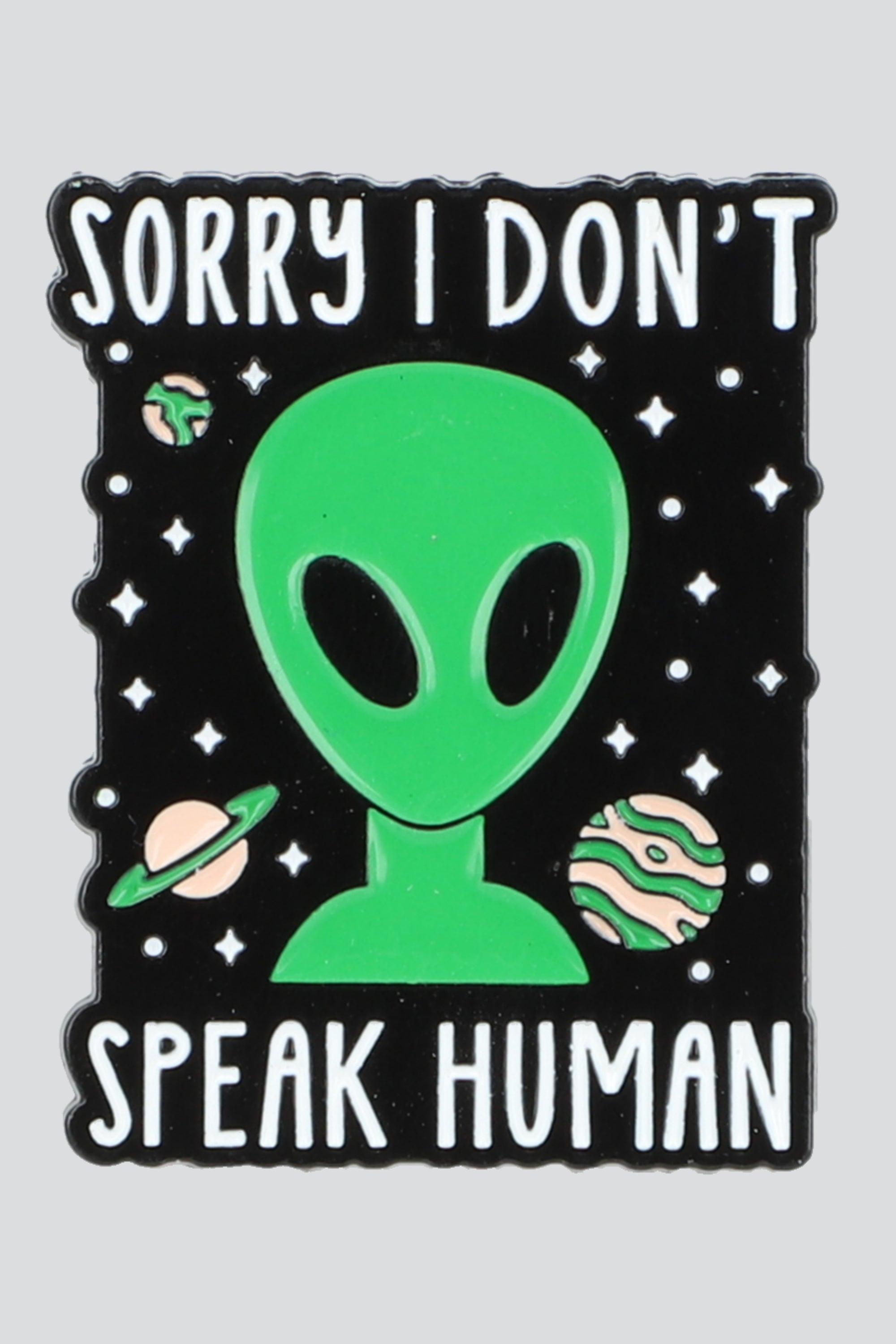 Pin alien speak human VERDE