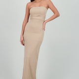 Vestido maxi tubo textura