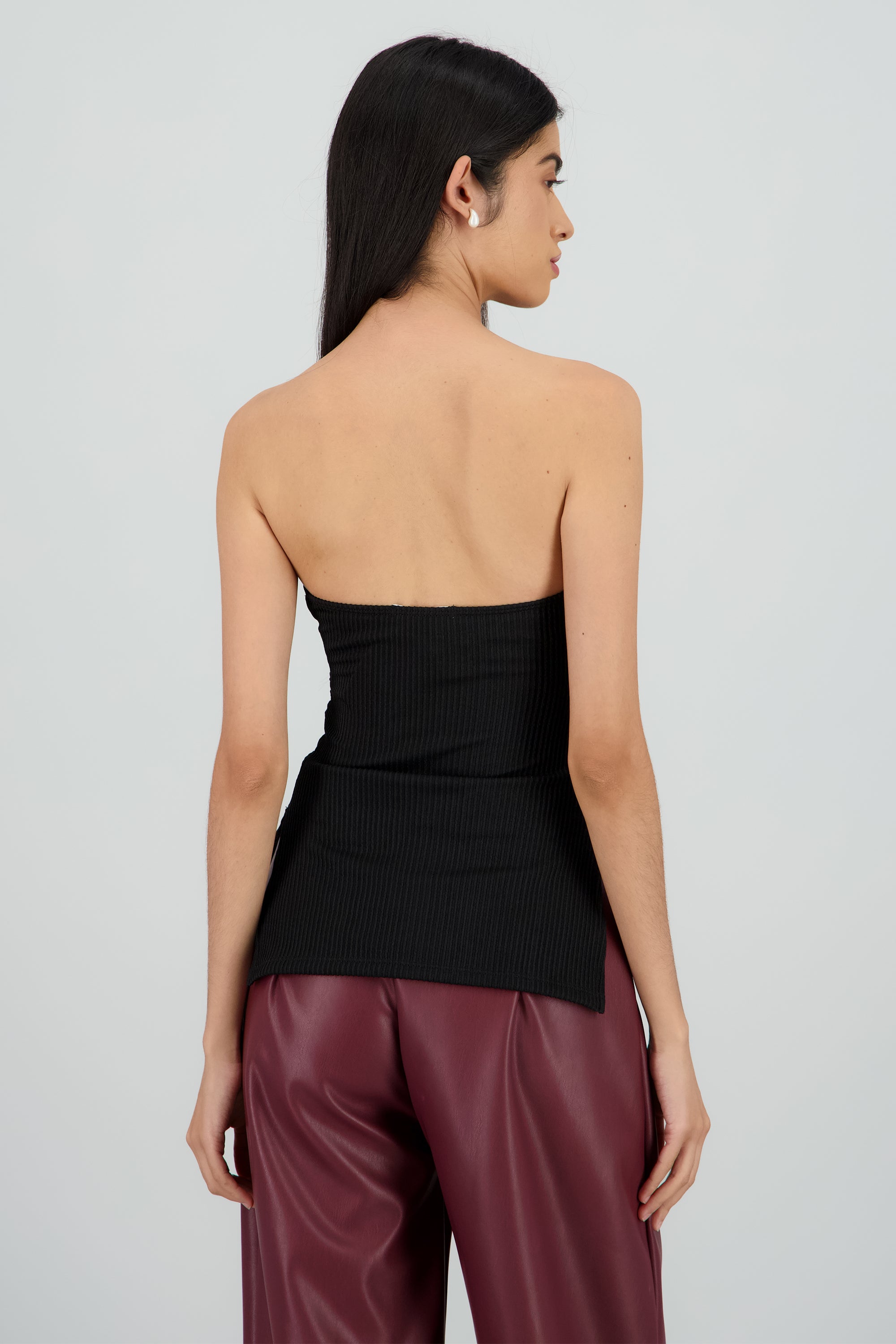 Top tubo textura NEGRO