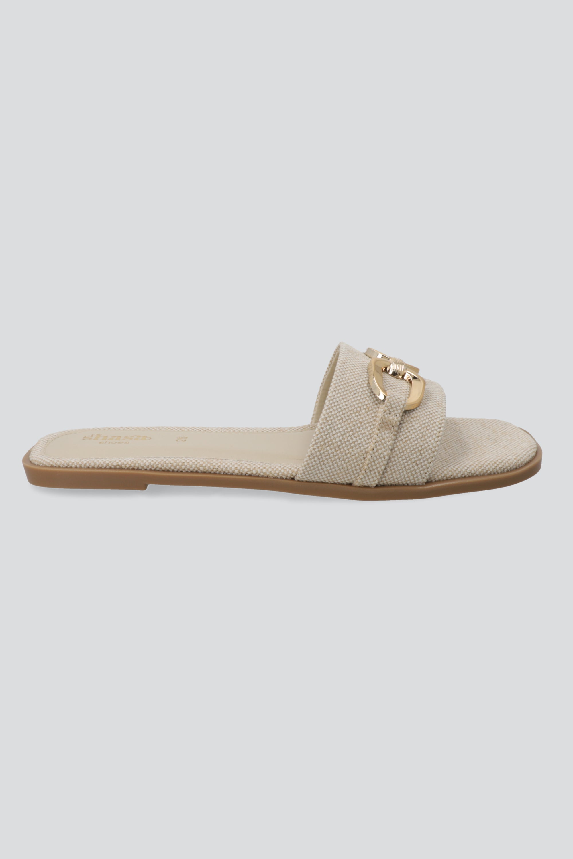Sandalia mula hebilla yute BEIGE
