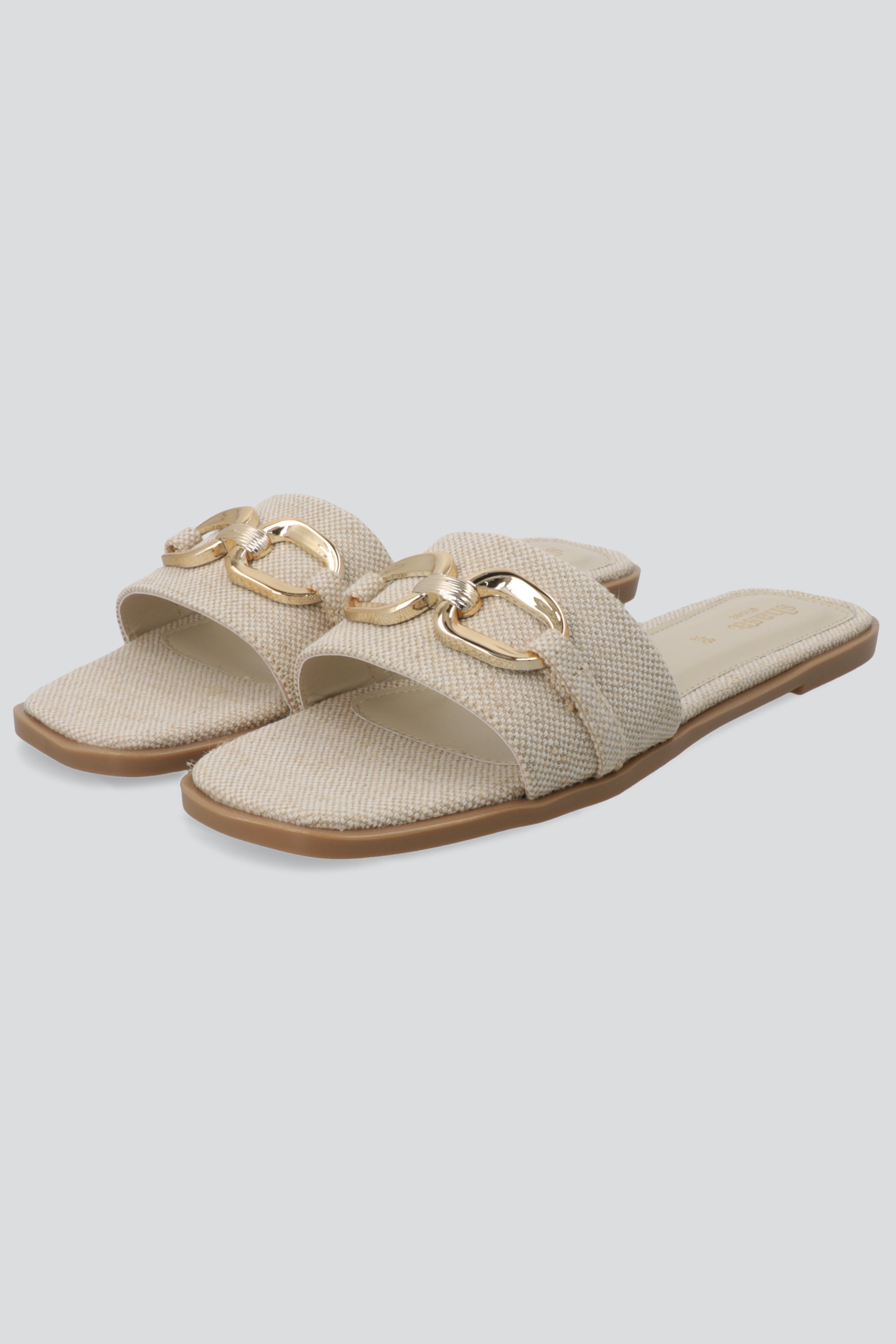 Sandalia mula hebilla yute BEIGE