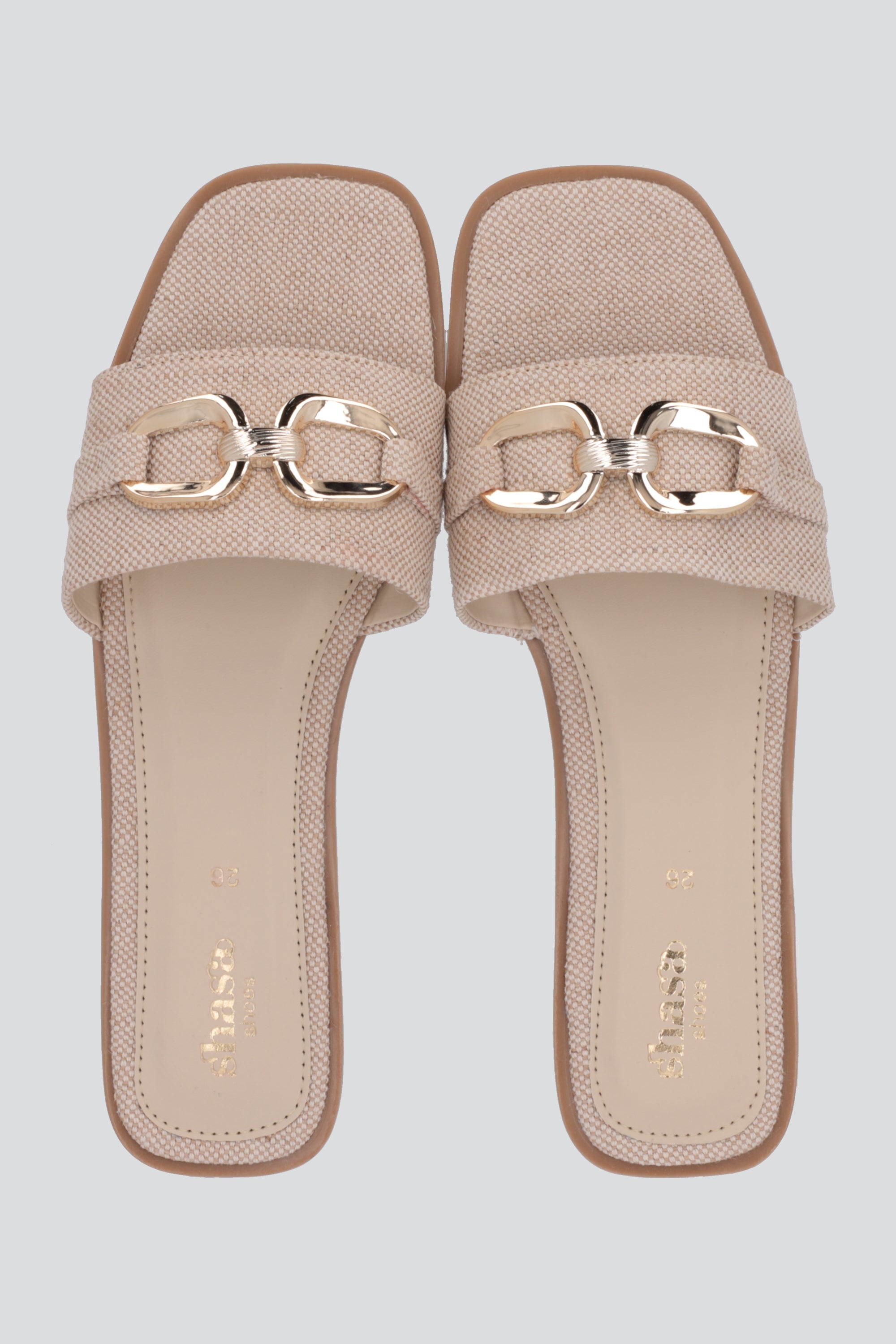 Sandalia mula hebilla yute BEIGE