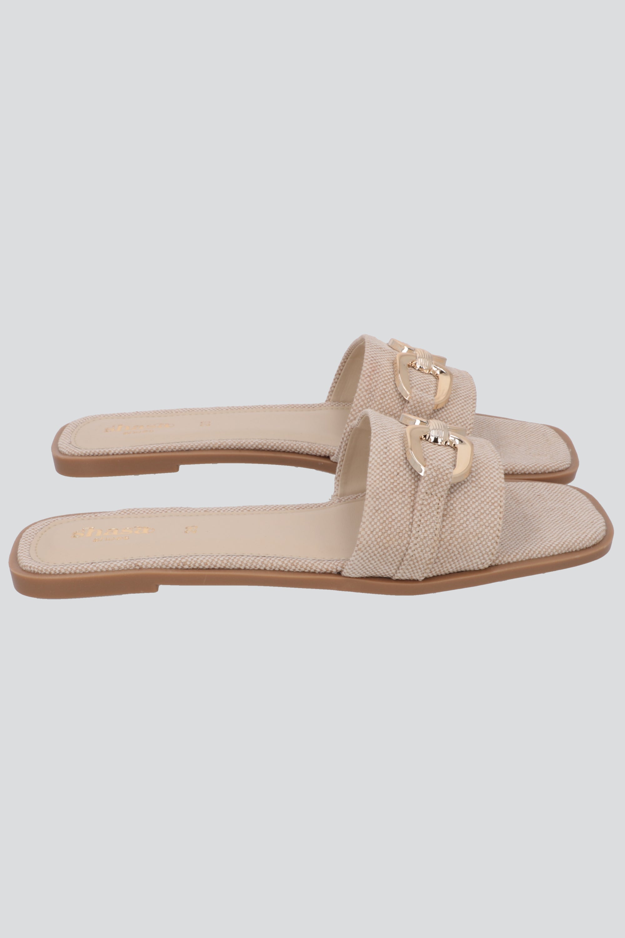 Sandalia mula hebilla yute BEIGE