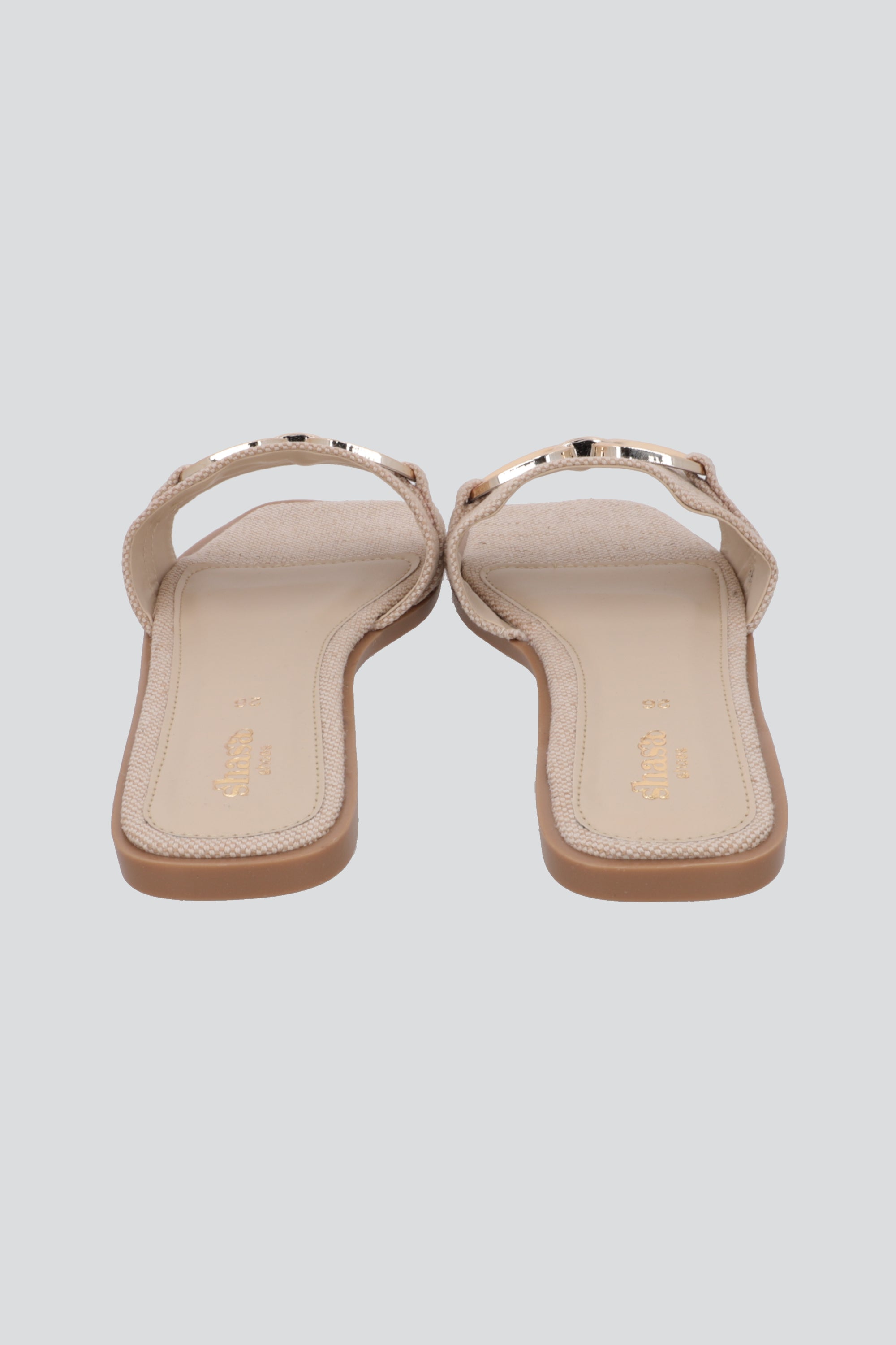 Sandalia mula hebilla yute BEIGE