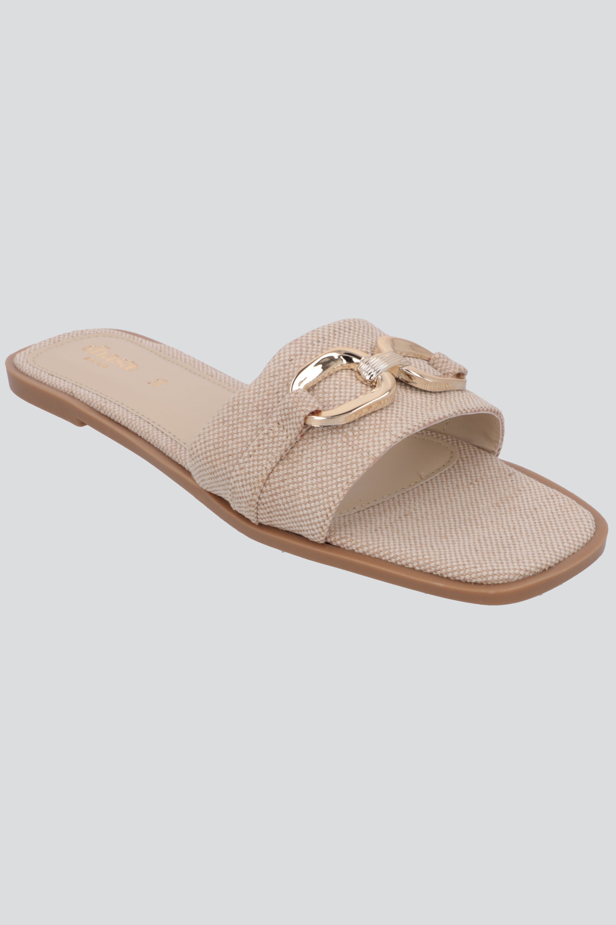 Sandalia mula hebilla yute BEIGE