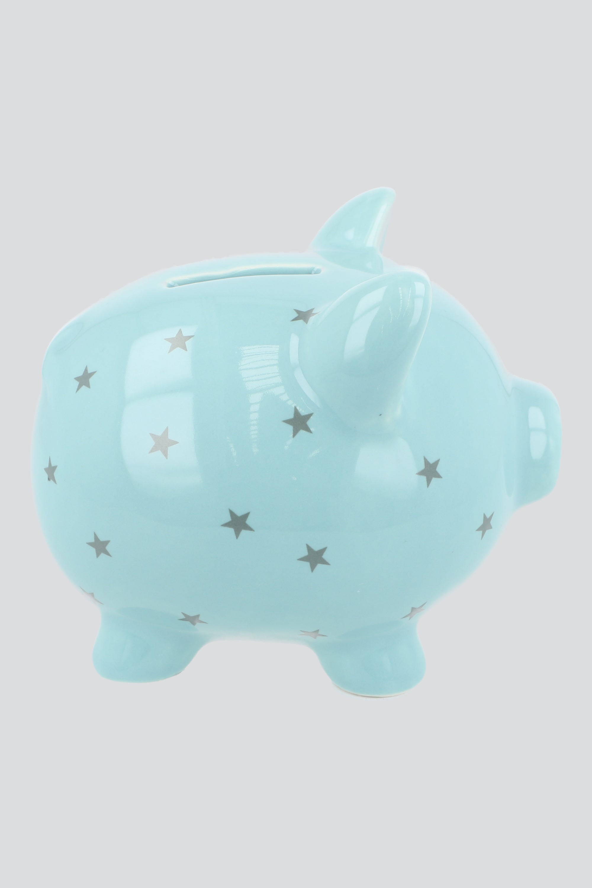 Alcancia cerdito estrellas AZUL