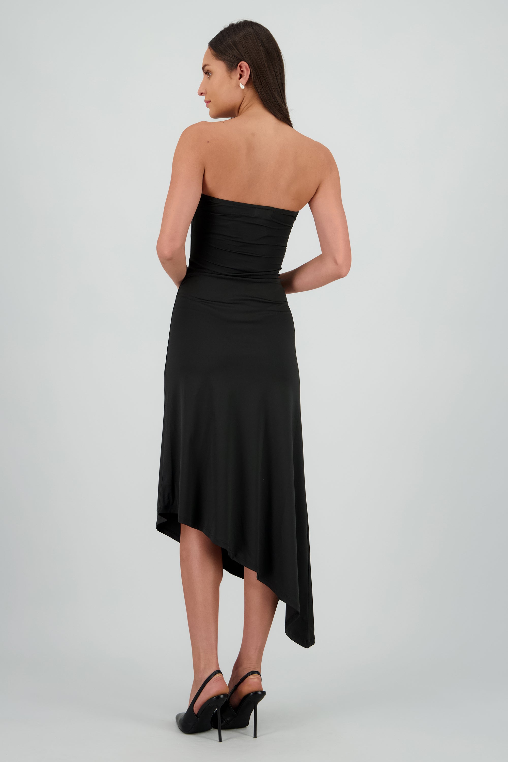Vestido strapless bodycon NEGRO