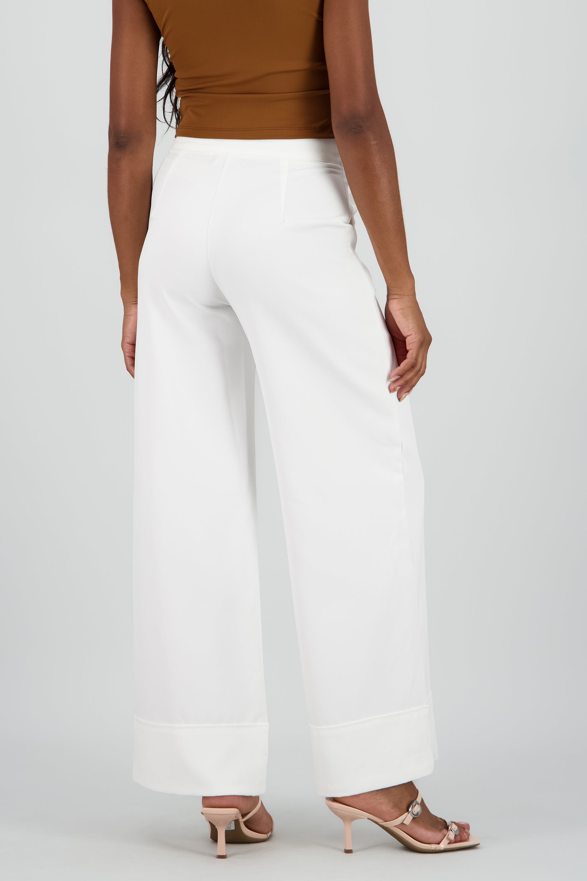 Pantalon high waisted valenciana amplia HUESO