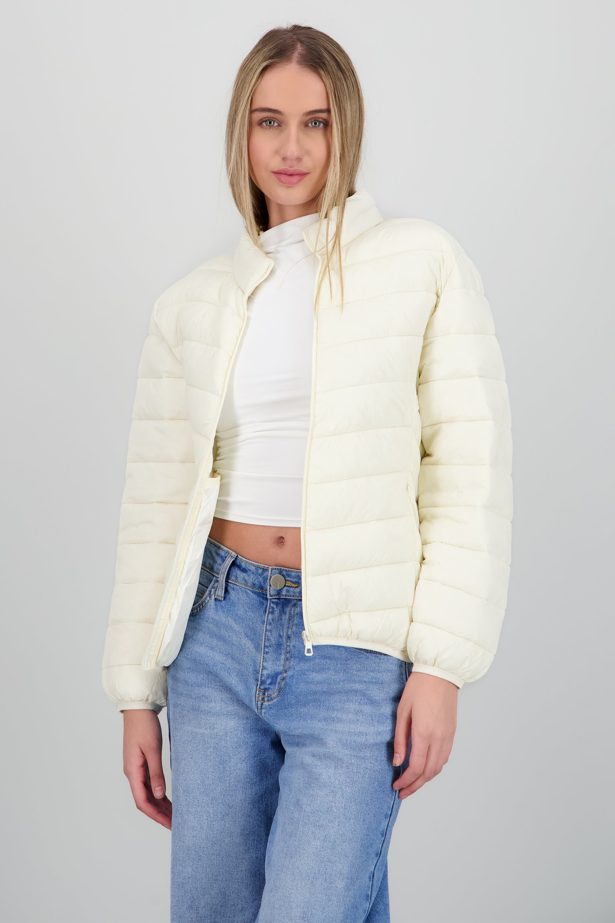 Chamarra capitonada BEIGE