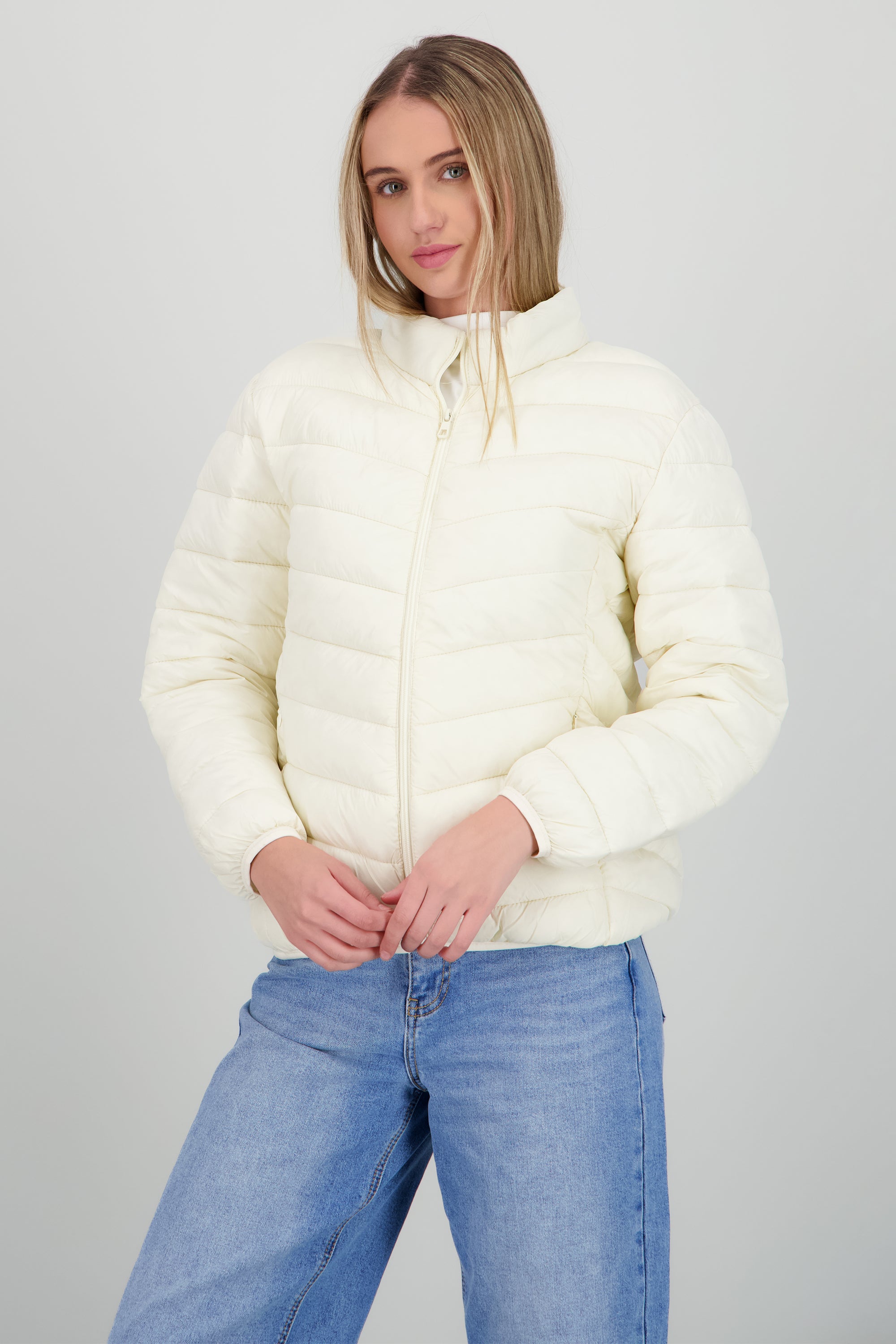 Chamarra capitonada BEIGE