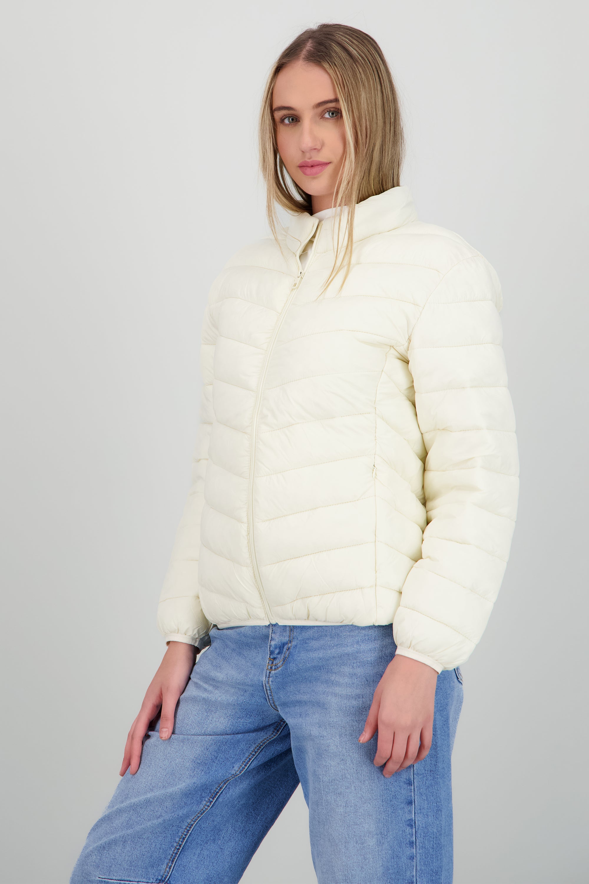 Chamarra capitonada BEIGE