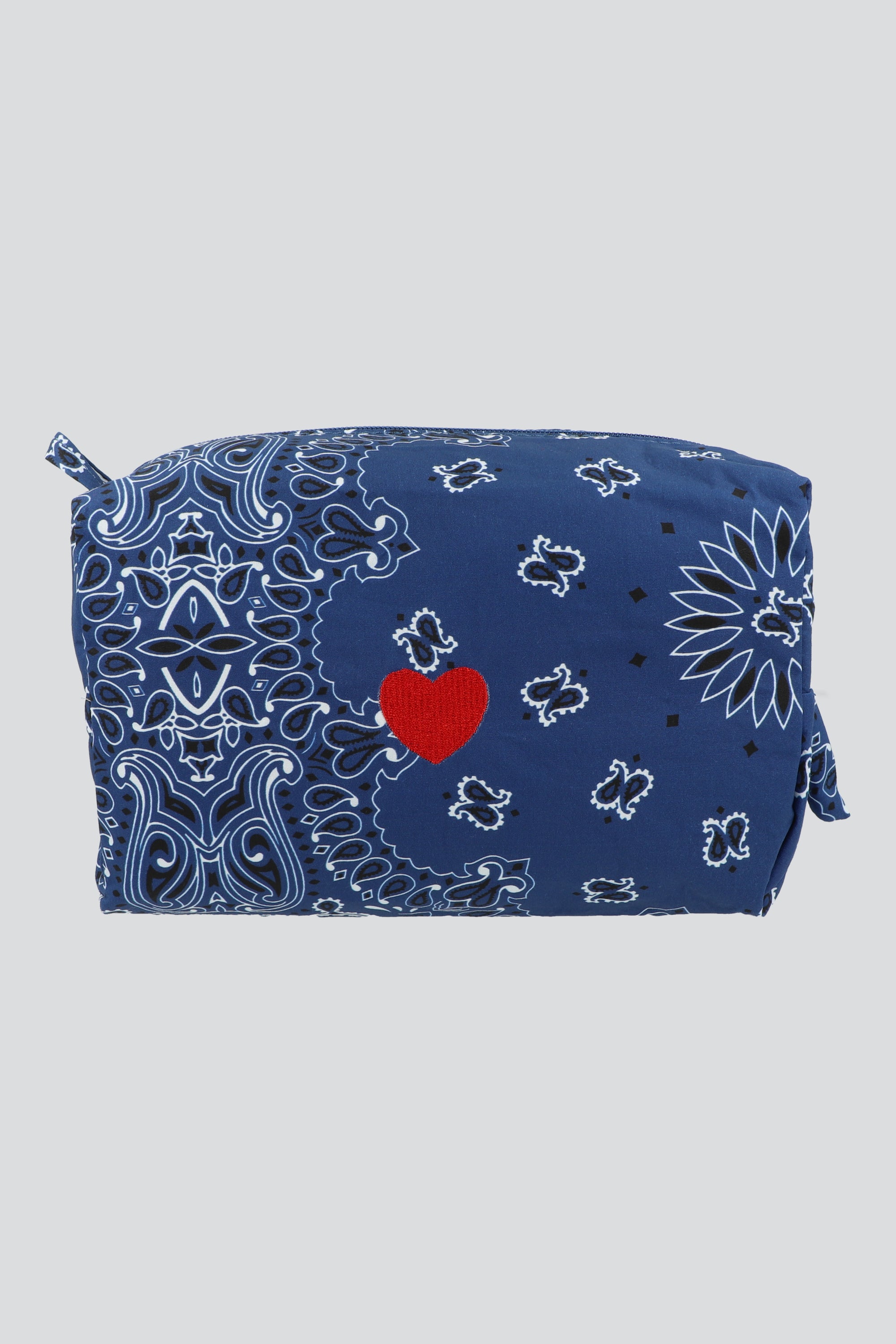 Cosmetiquera paliacate corazon AZUL