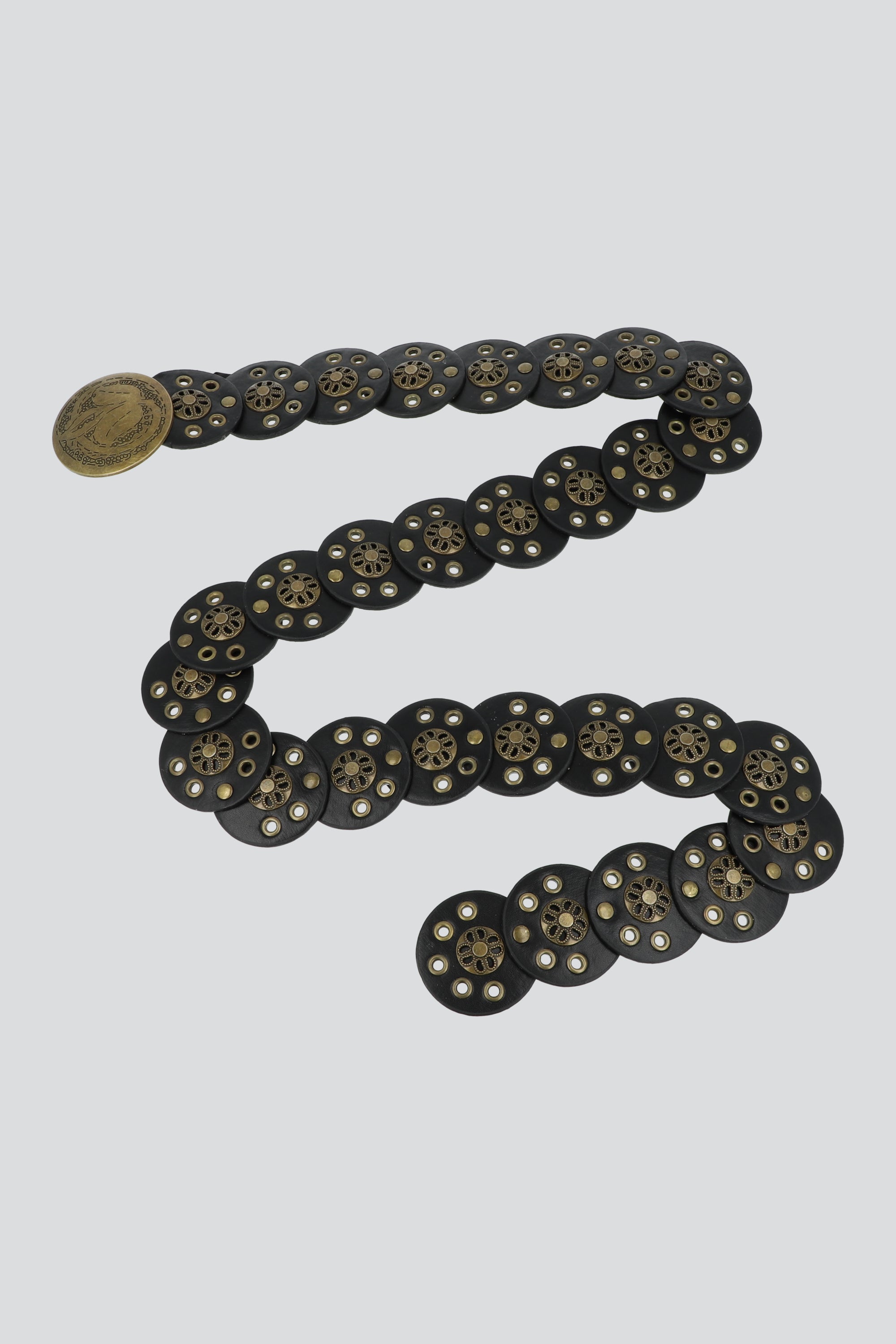 Cinturon boho multicirculo NEGRO