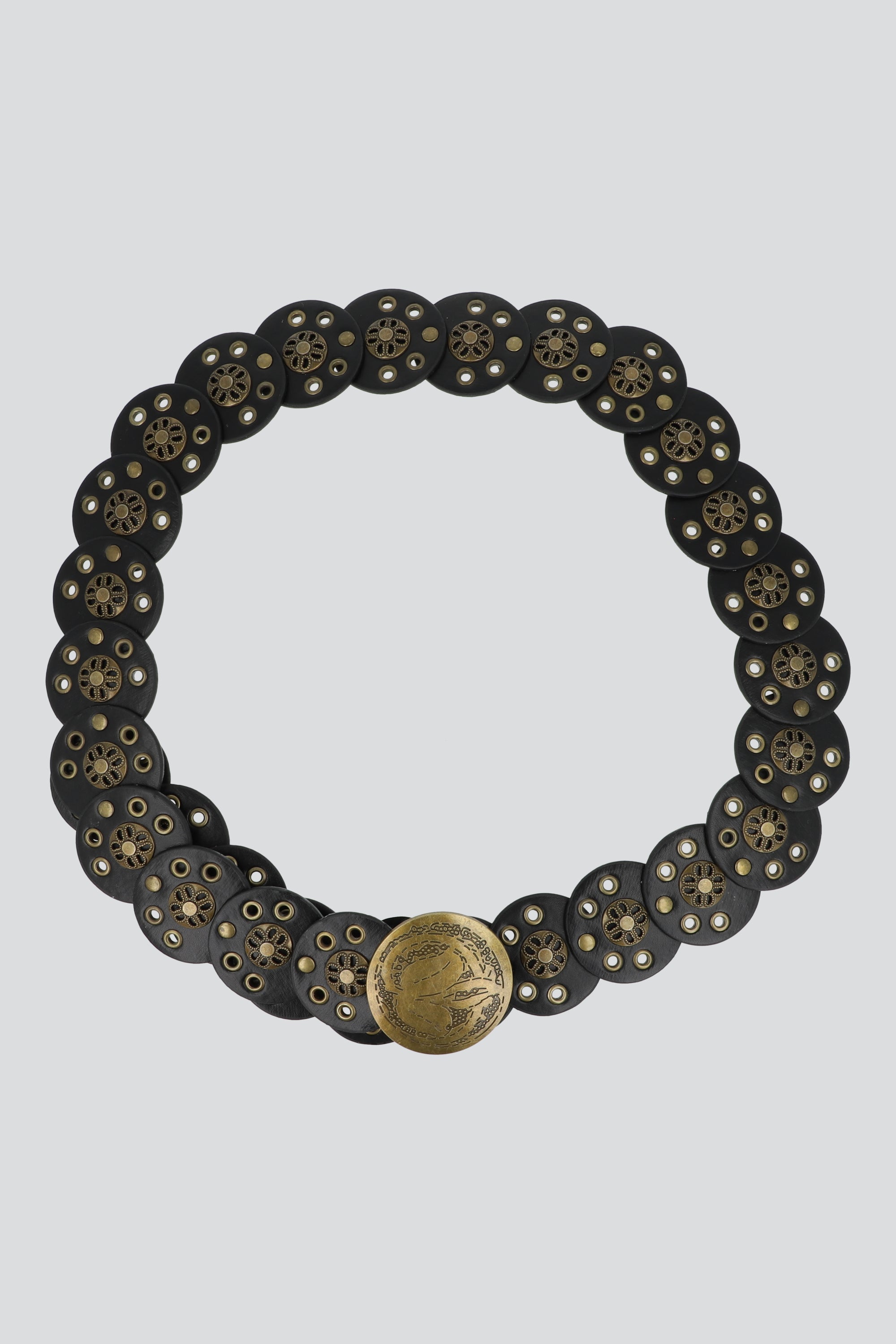 Cinturon boho multicirculo NEGRO