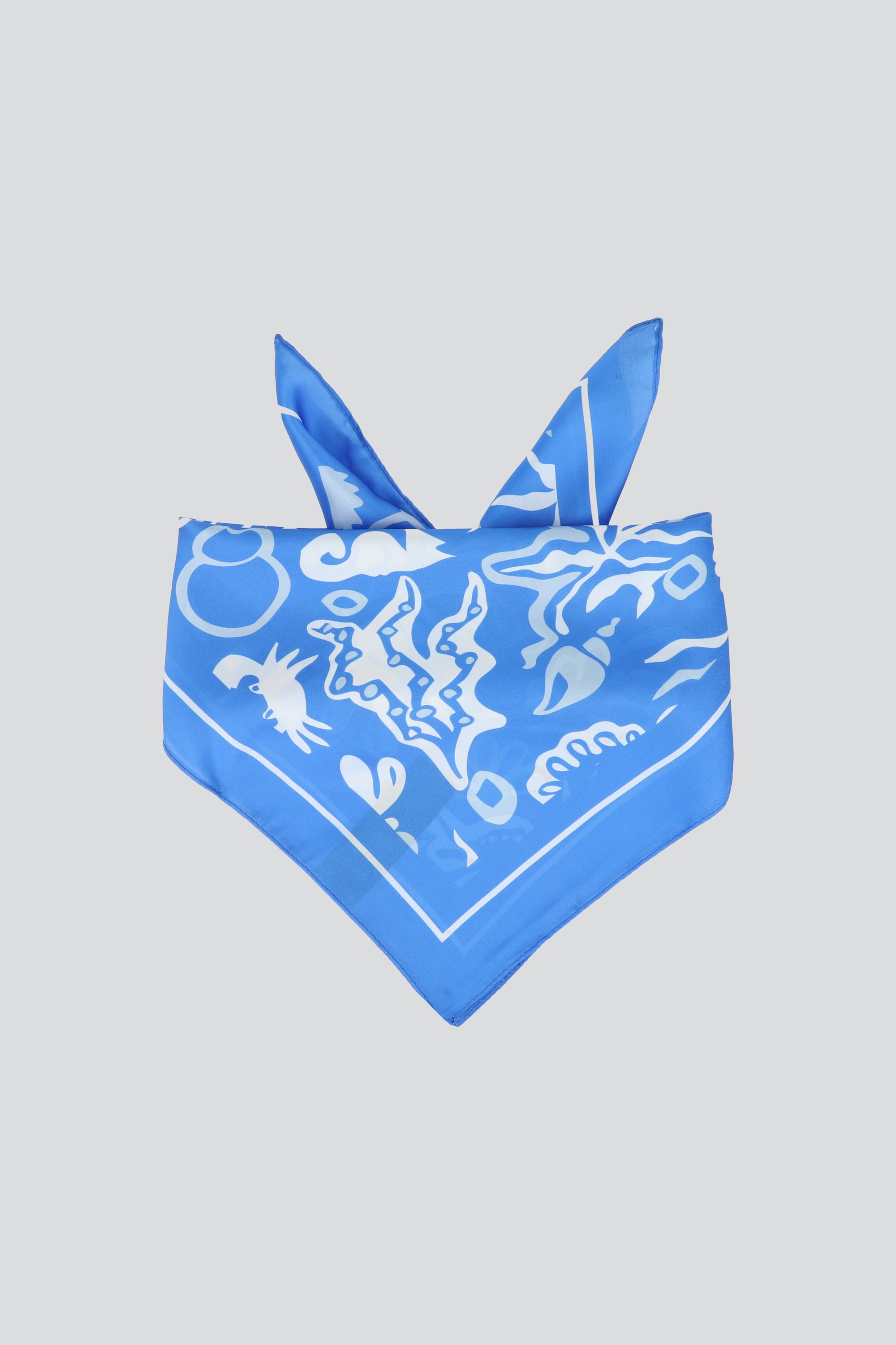 Pañuelo print marino AZUL