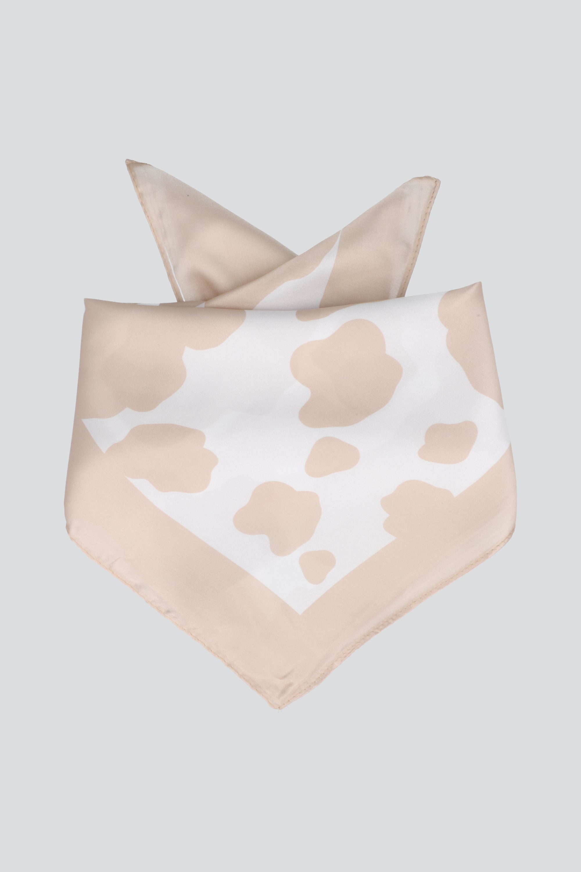 Pañuelo print vaca BEIGE