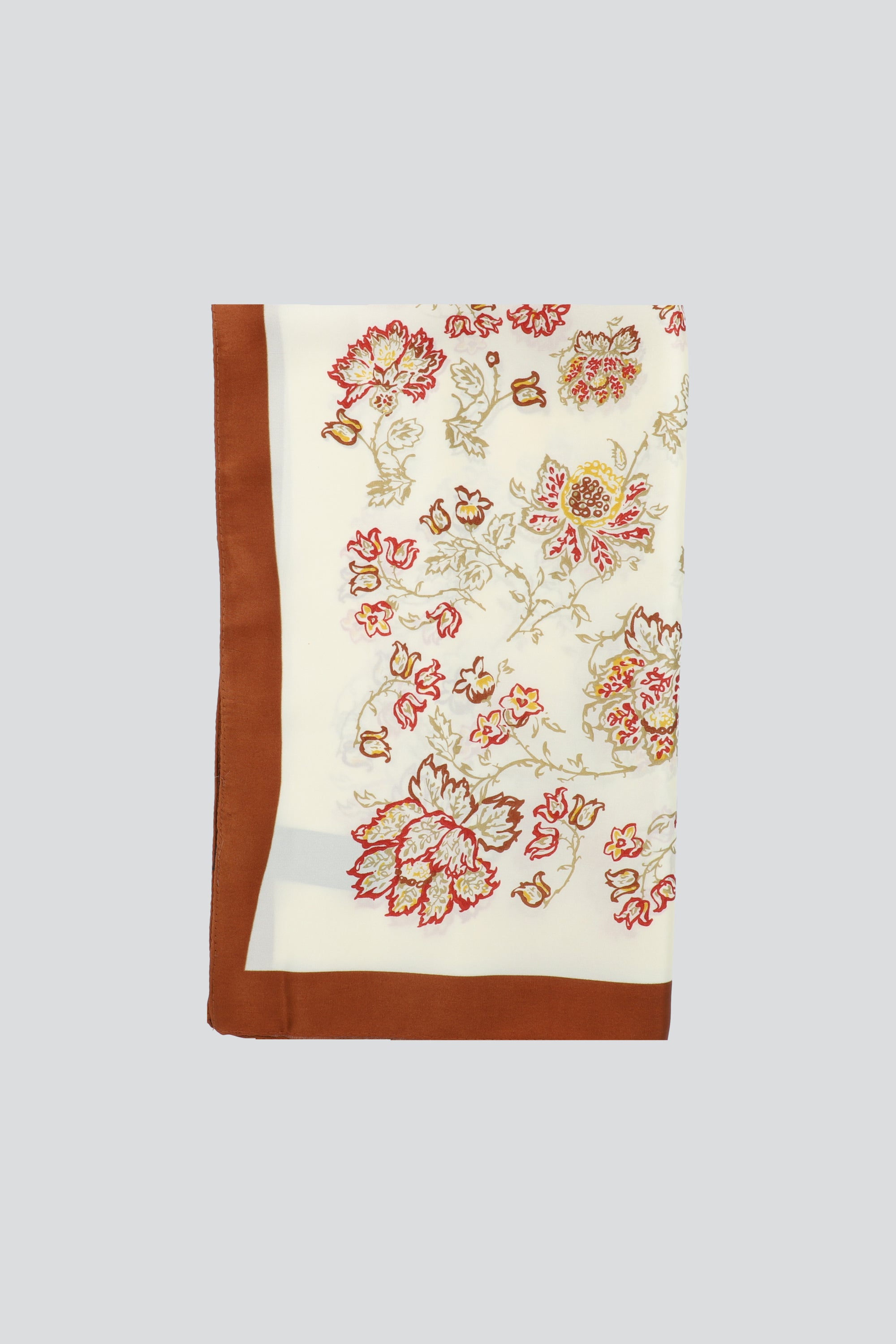 Pañuelo flores otoñales CAFE