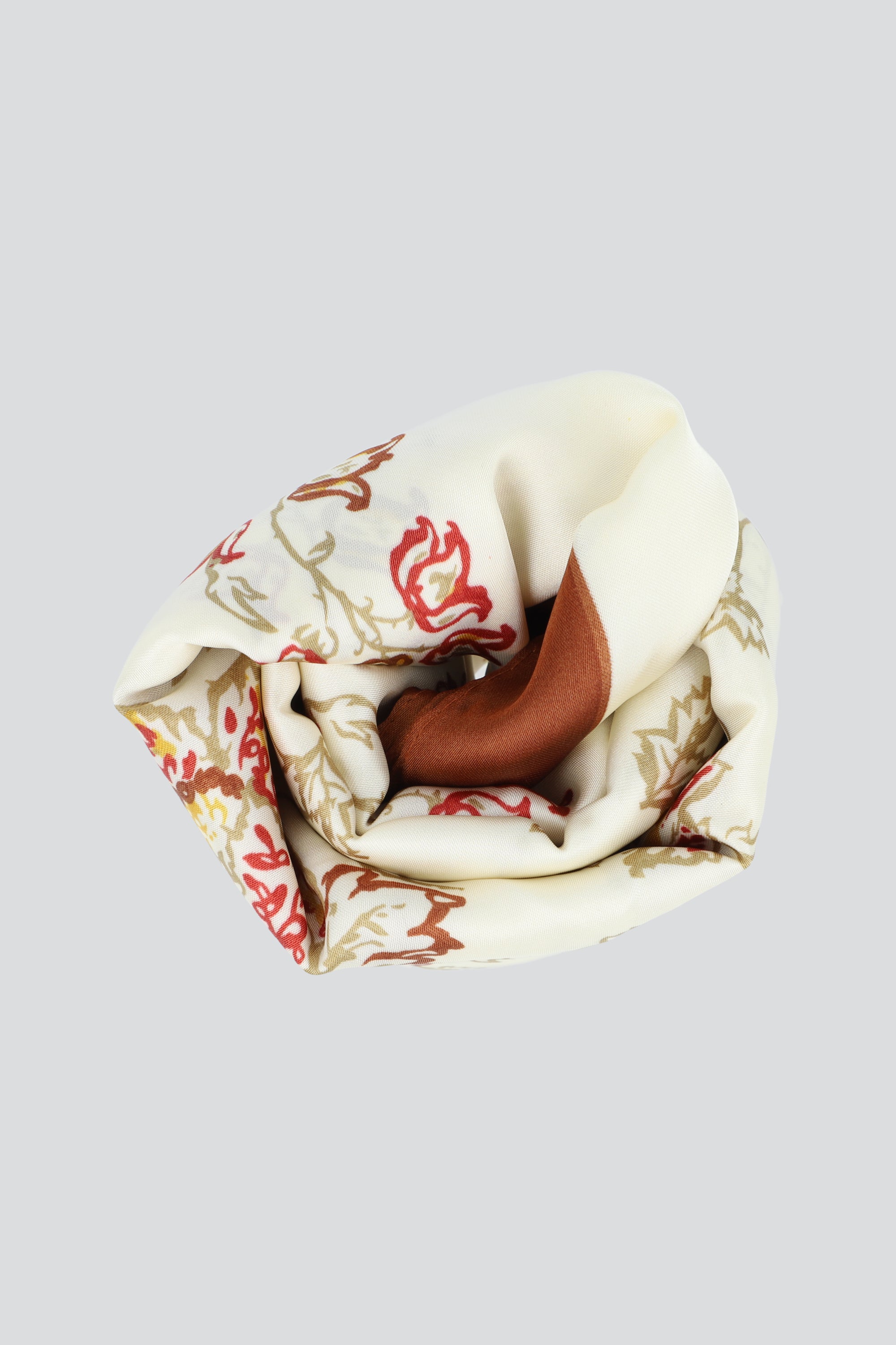 Pañuelo flores otoñales CAFE