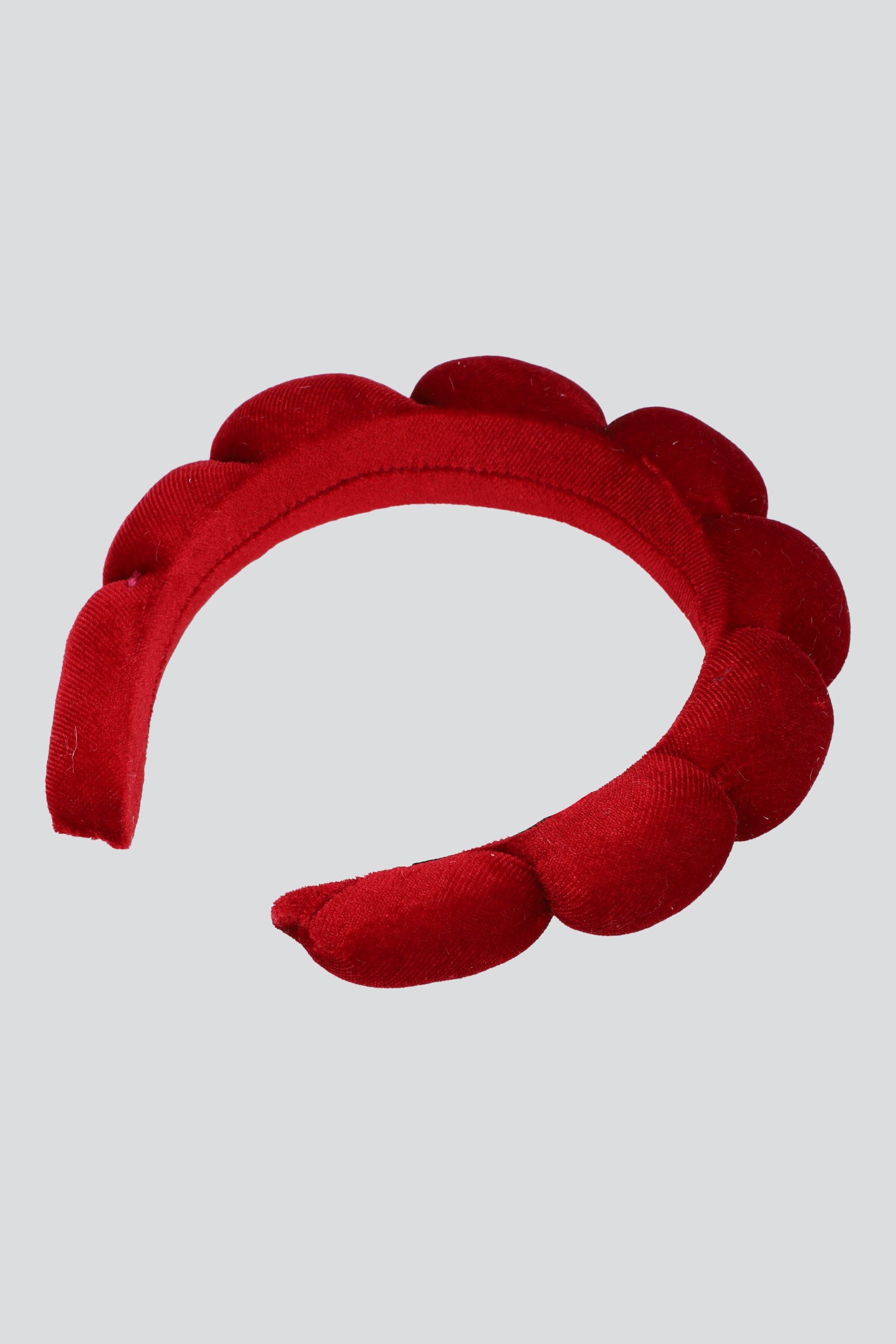 Diadema para desmaquillar nube terciopelo VINO