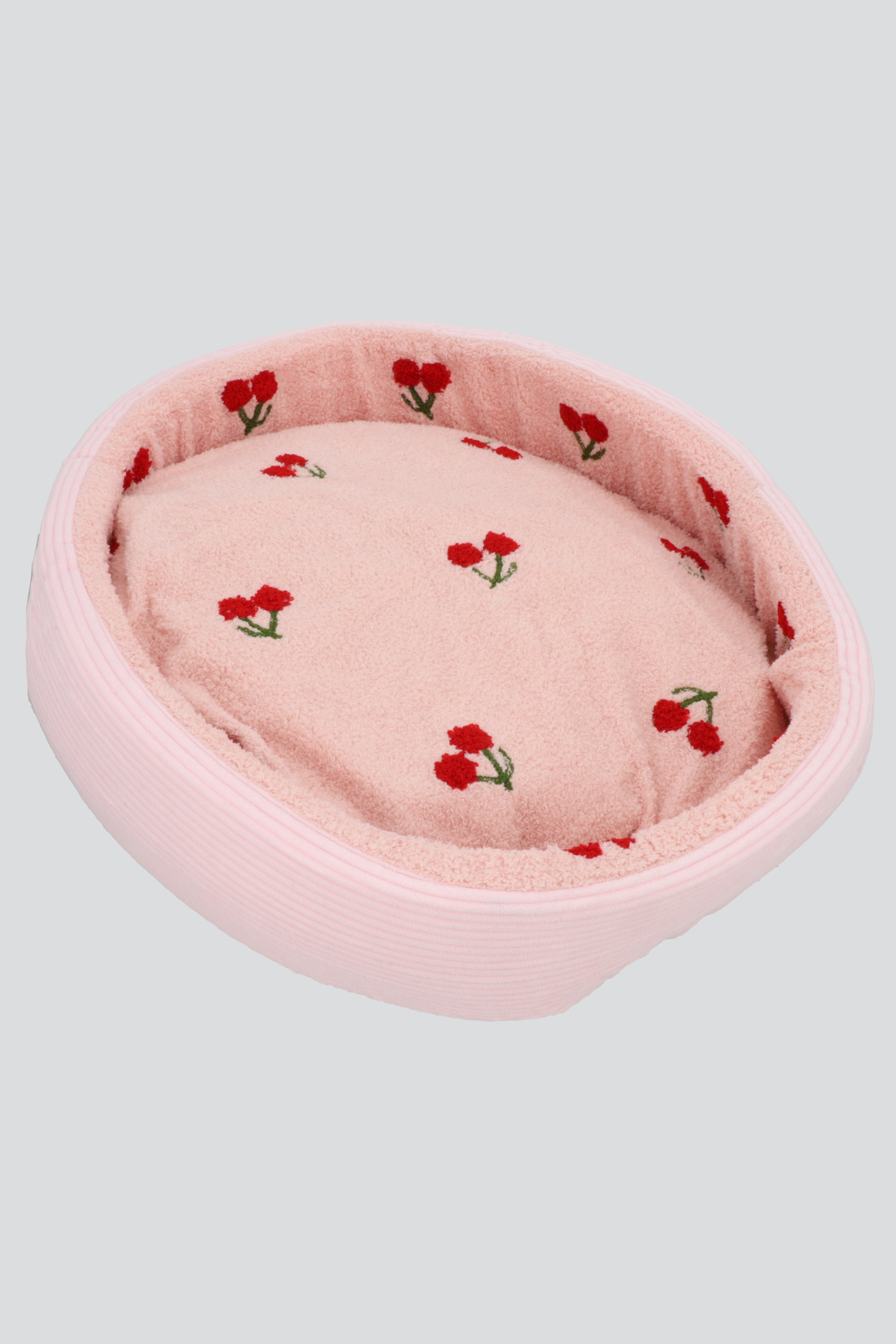 Cama mascota cerezas 50cm ROSA