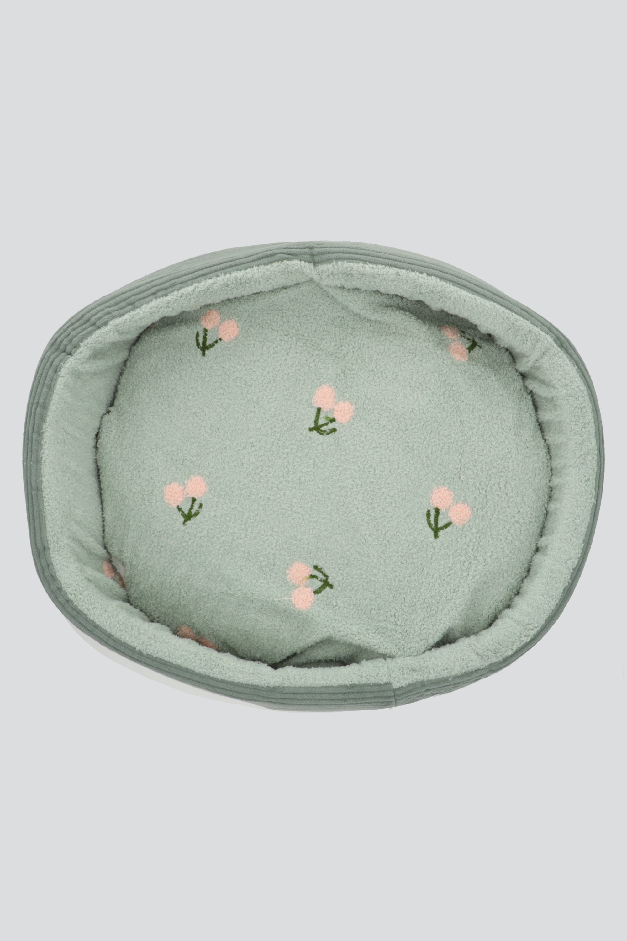 Cama mascota cerezas 50cm VERDE