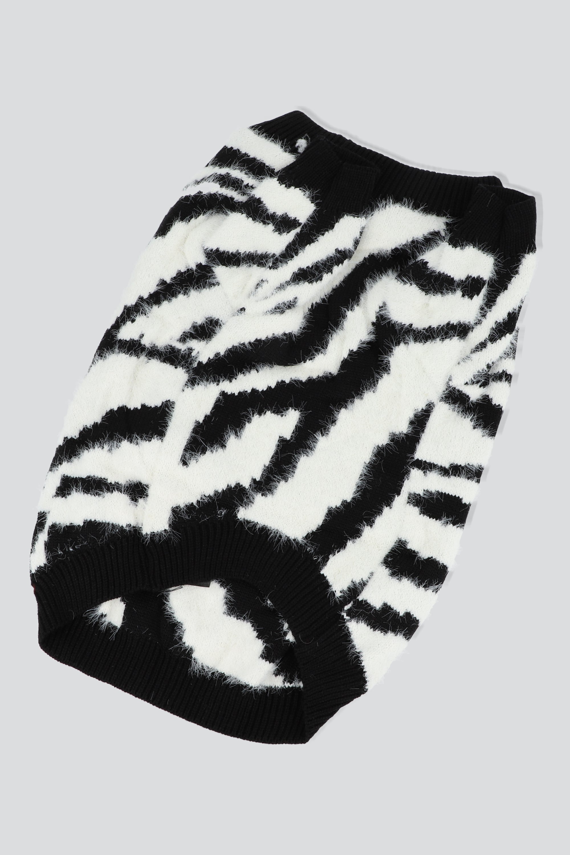 Sueter mascota cebra NEGRO