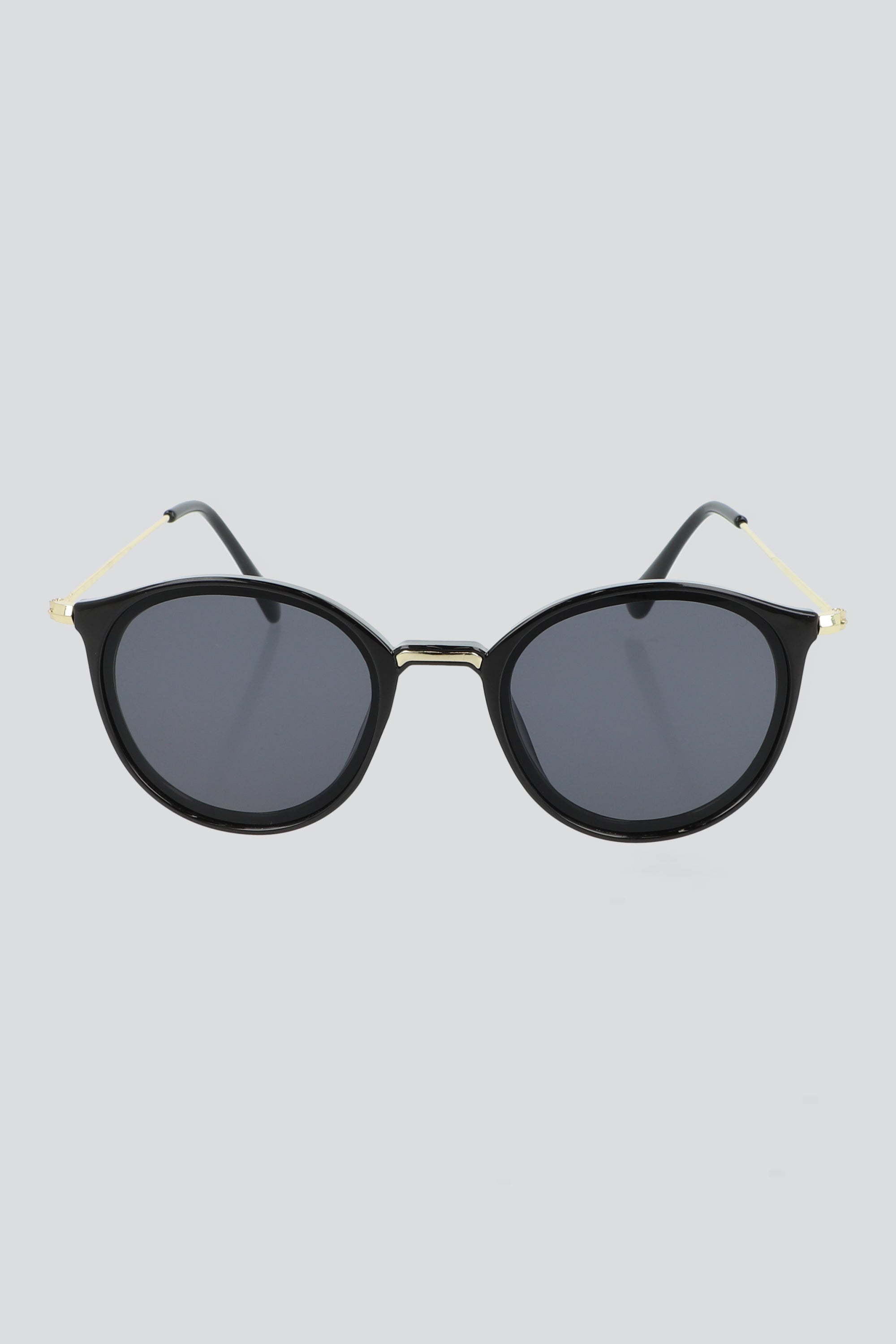 Lentes de sol round NEGRO