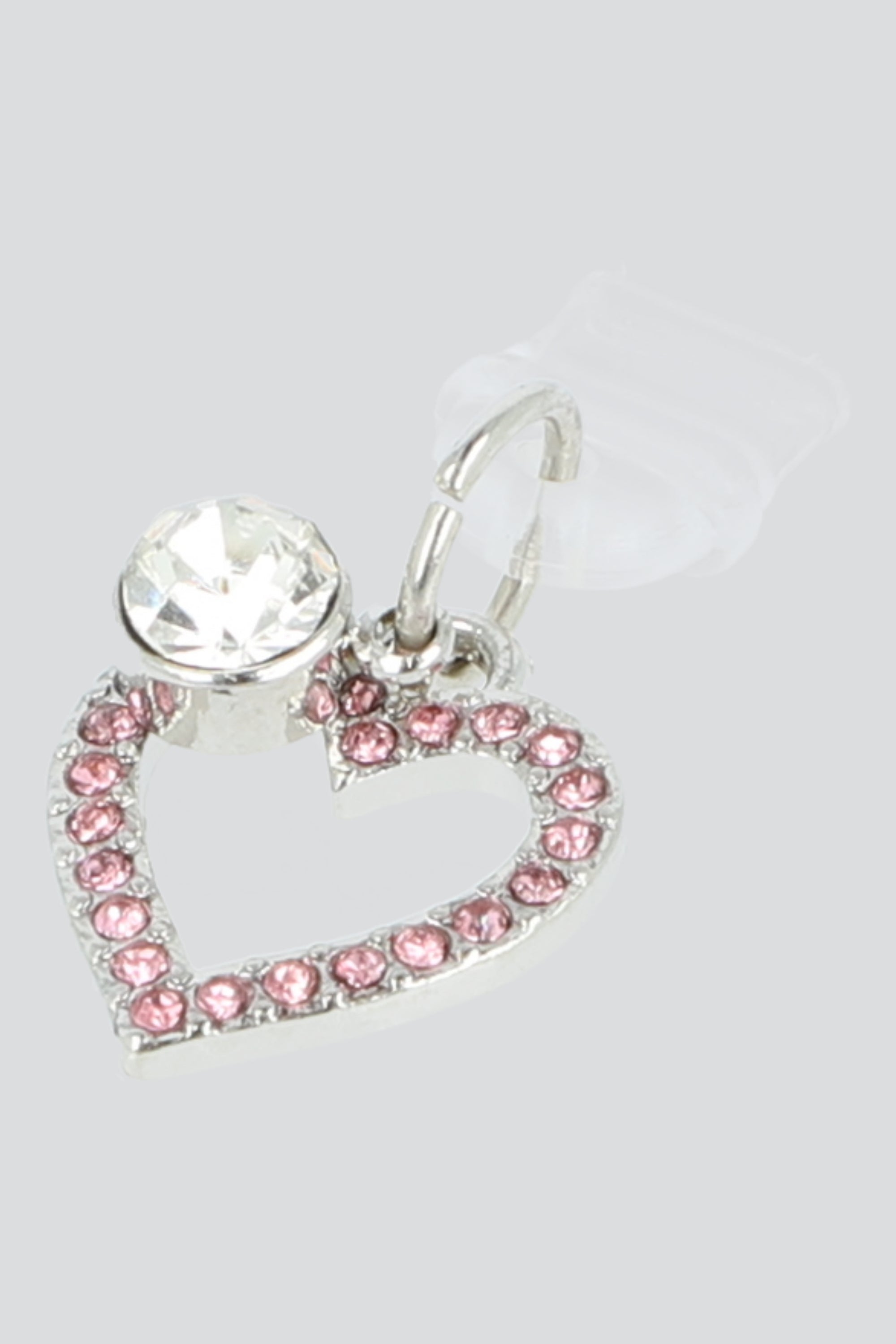 Charm cel corazon brillos ROSA