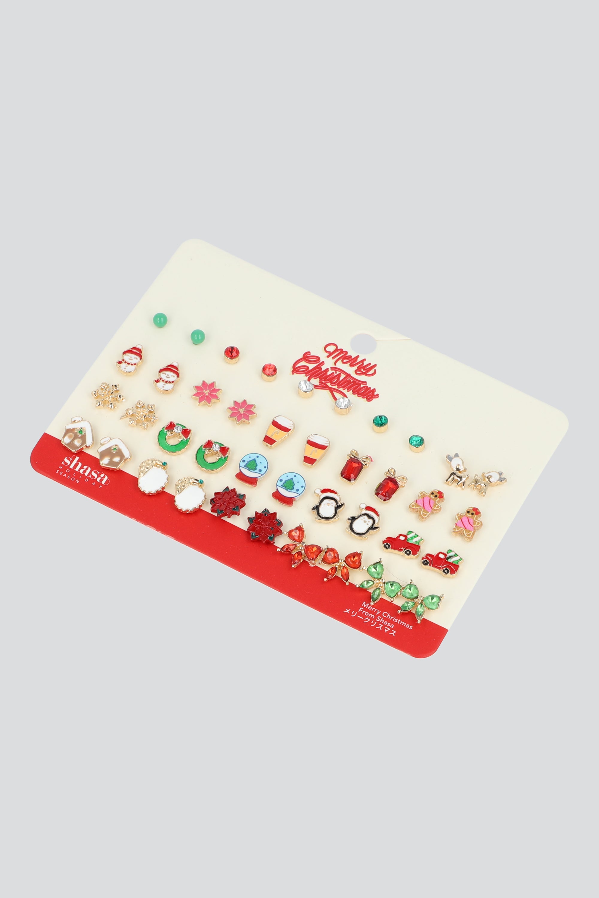 20 PR ARETES NAVIDEÑOS MIX ORO